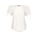 s.Oliver T-Shirt mit Schlitzen an den Ärmeln, variierbar als Carmenshirt, schulterfrei