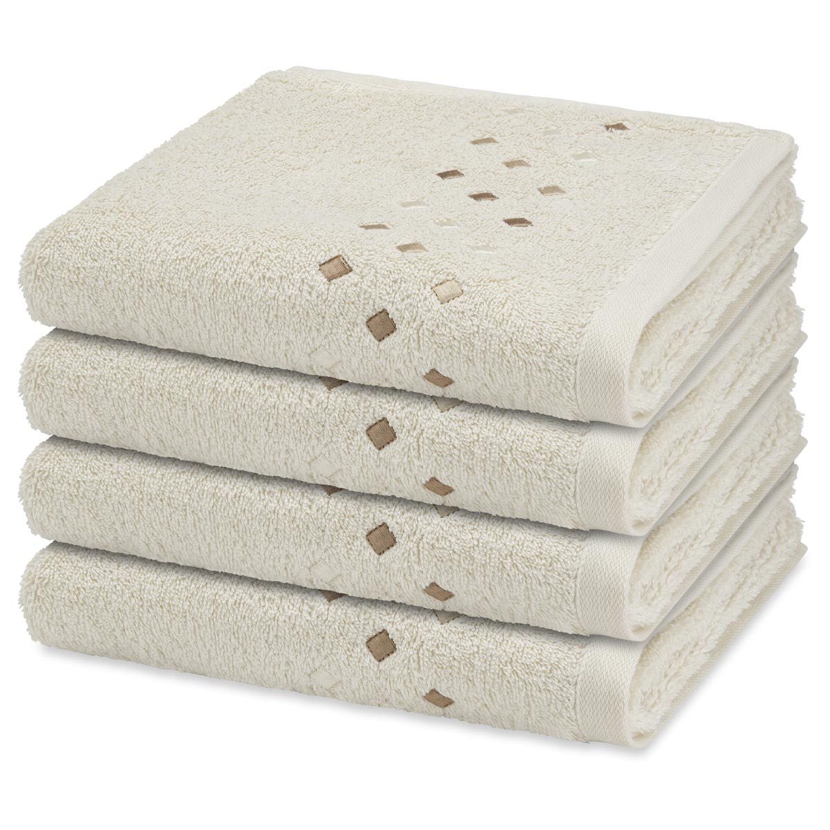 ROSS Handtuch Set Stoneline, Baumwolle (Spar-Set, 4-St), 4 X Handtuch im Set - Baumwolle - Saugstark