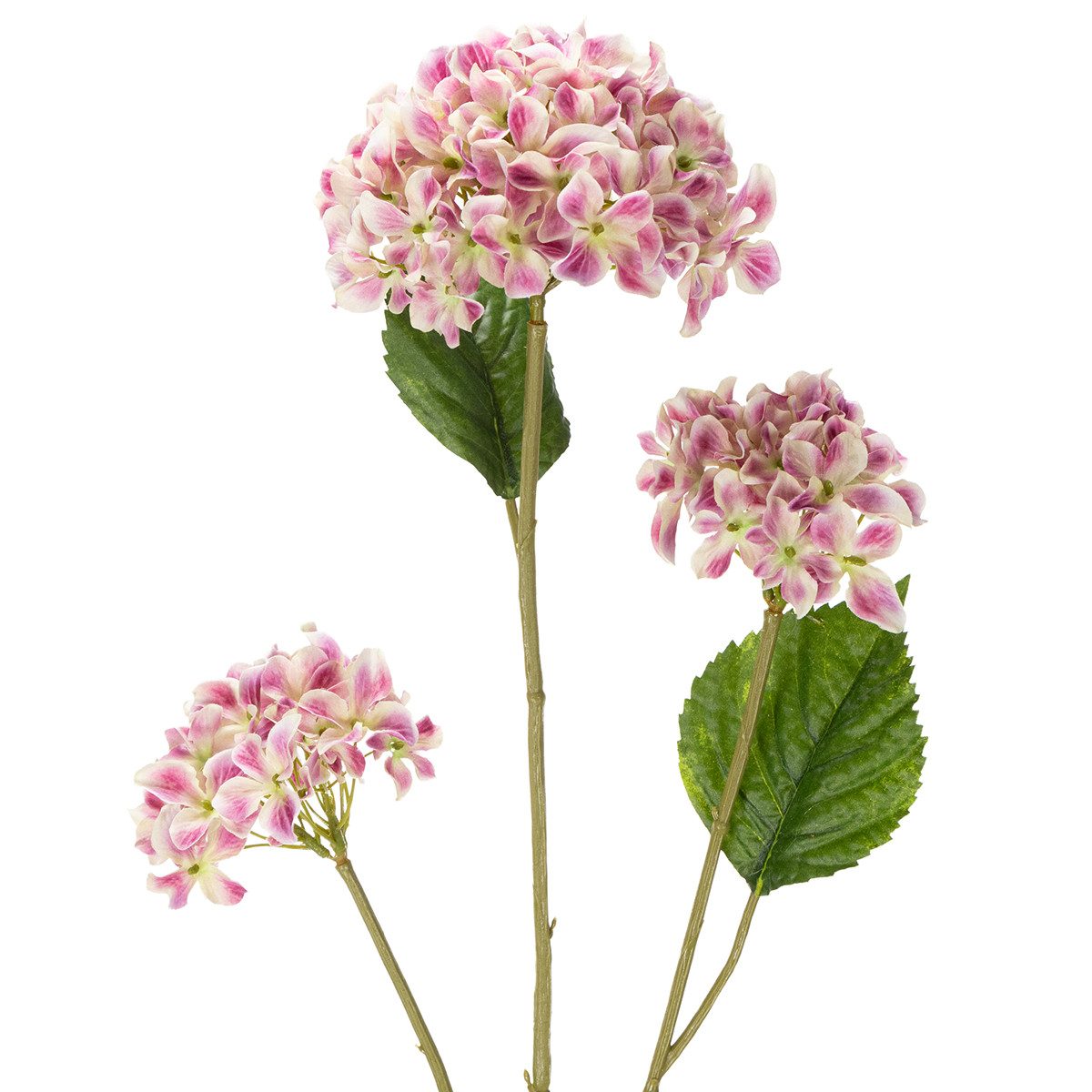 Kunstblume Kunstblume Hortensie für elegante Dekoration in täuschend, 2 Stück, Florists Products, Höhe 80 cm