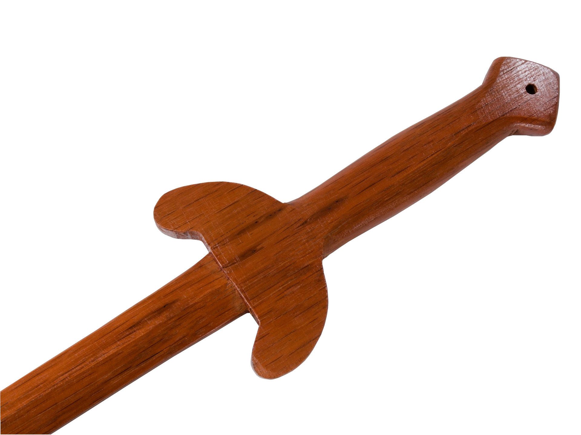 BAY-Sports Holzschwert Tai Chi Schwert Holz Rote Eiche 96 cm glatt chinesische Übungsschwert (Chinesische Kampfkunst), Edle Ausführung aus roter Eiche, lackiert, Glatt