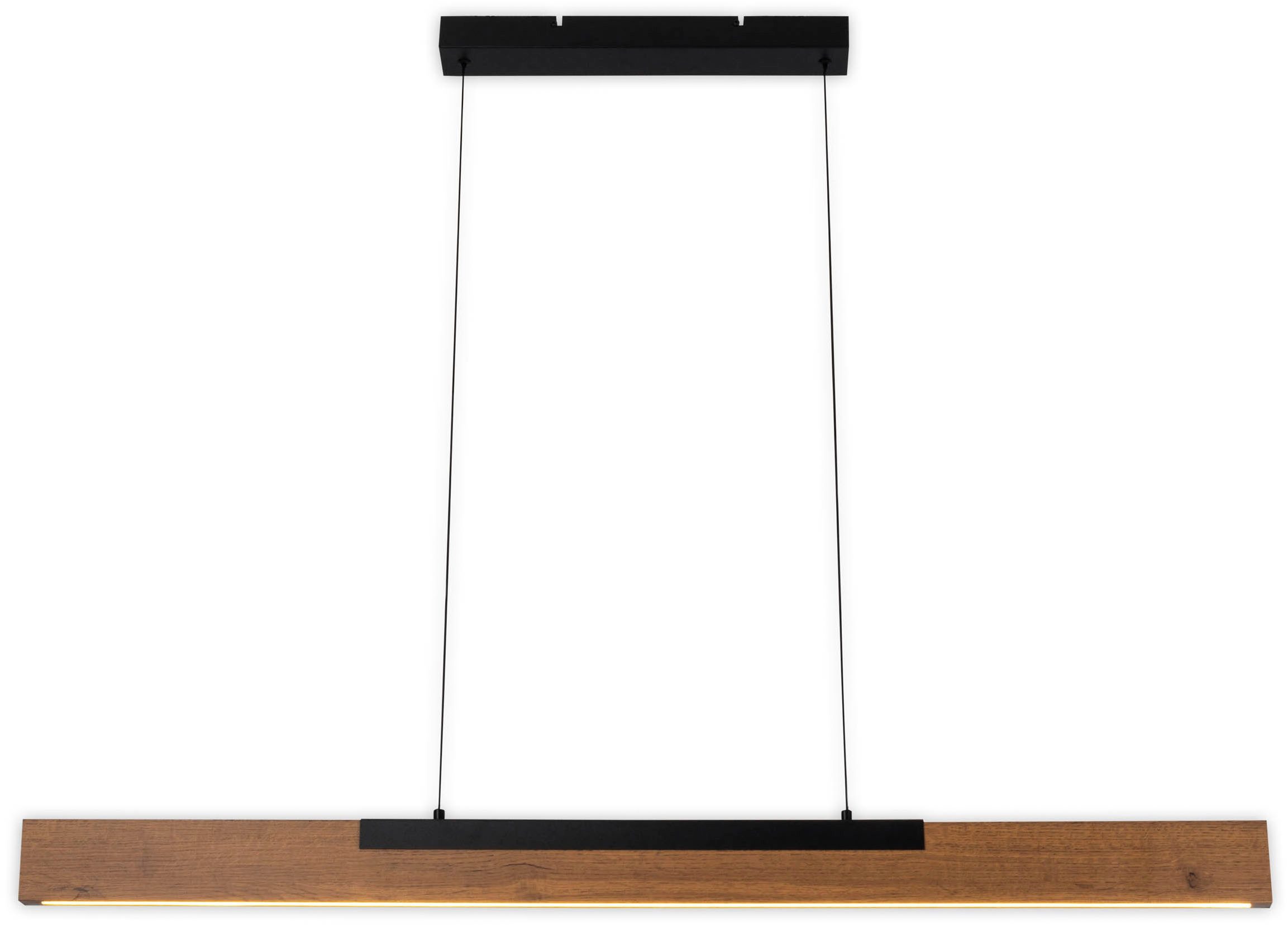 näve LED Pendelleuchte Wilma, Dimmfunktion, Memoryfunktion, LED wechselbar, Warmweiß, mit Holz, dimmbar per Wandschalter, Memoryfunktion, höhenverstellbar