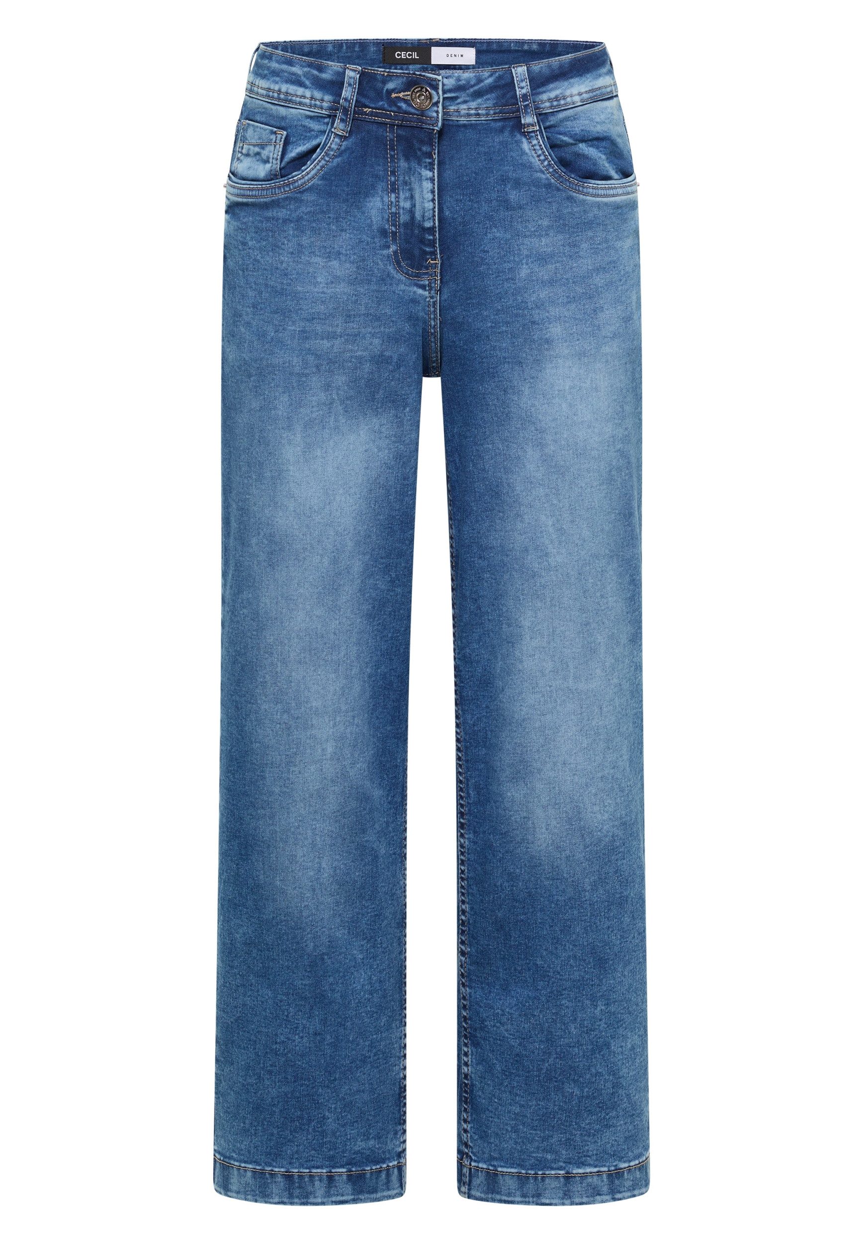 CECIL Weite Jeans Style NOS Neele Mid Blue