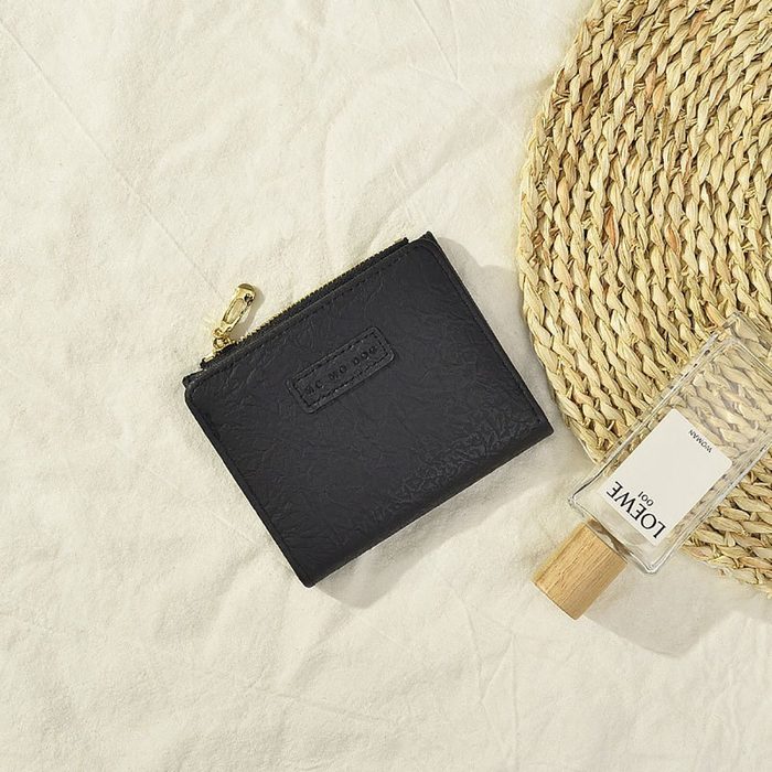 Blusmart Geldbörse kleine Geldbörse aus Leder für Damen (Mini-Geldbörse Brieftasche mit mehreren Fächern) Geeignet zum Tragen Reisen Ausgehen