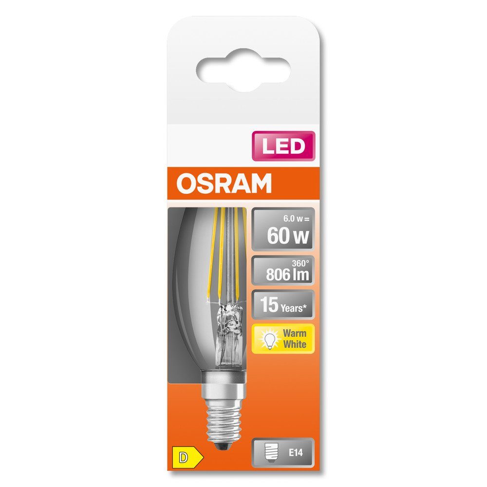 Osram STAR W Osram D LED-Leuchtmittel LED-Lampe 5,5 E14
