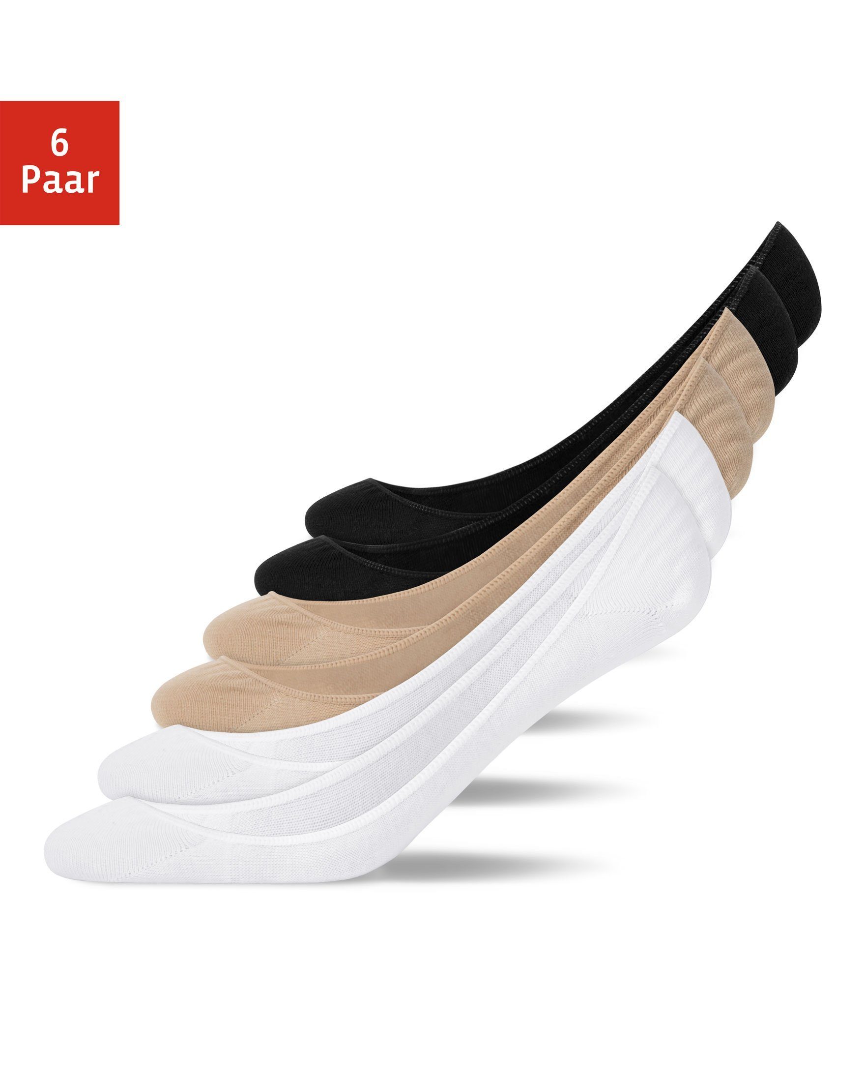 Ellesse REBAN Trainer Liners 6P Socks Sneaker Socken Low