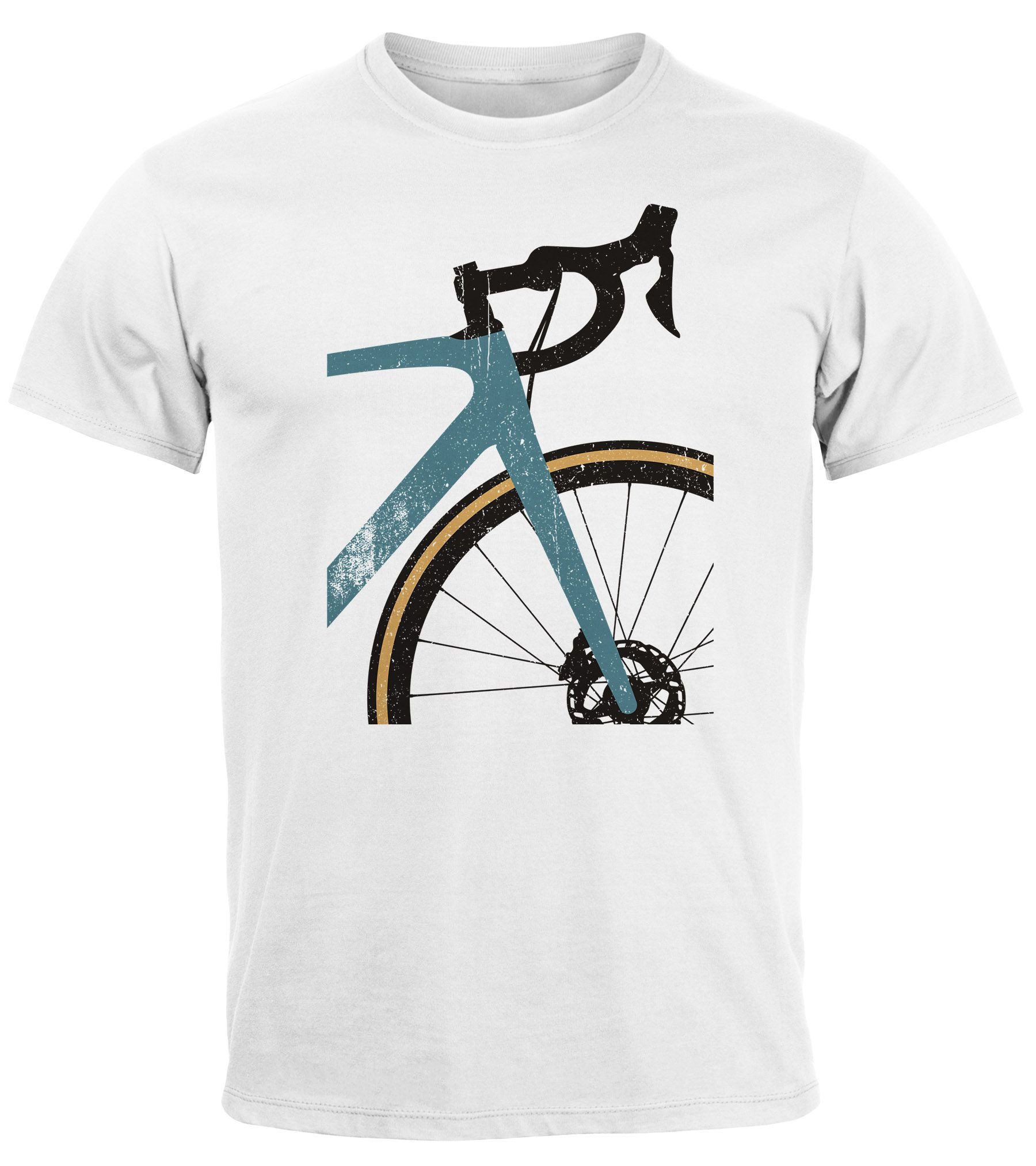 Neverless Print-Shirt Herren T-Shirt Fahrrad Bike günstig online kaufen