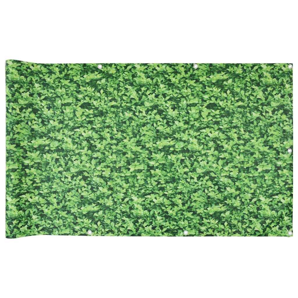 vidaXL Gartenzaun Balkon-Sichtschutz Pflanzen-Optik Grün 400x90 günstig online kaufen