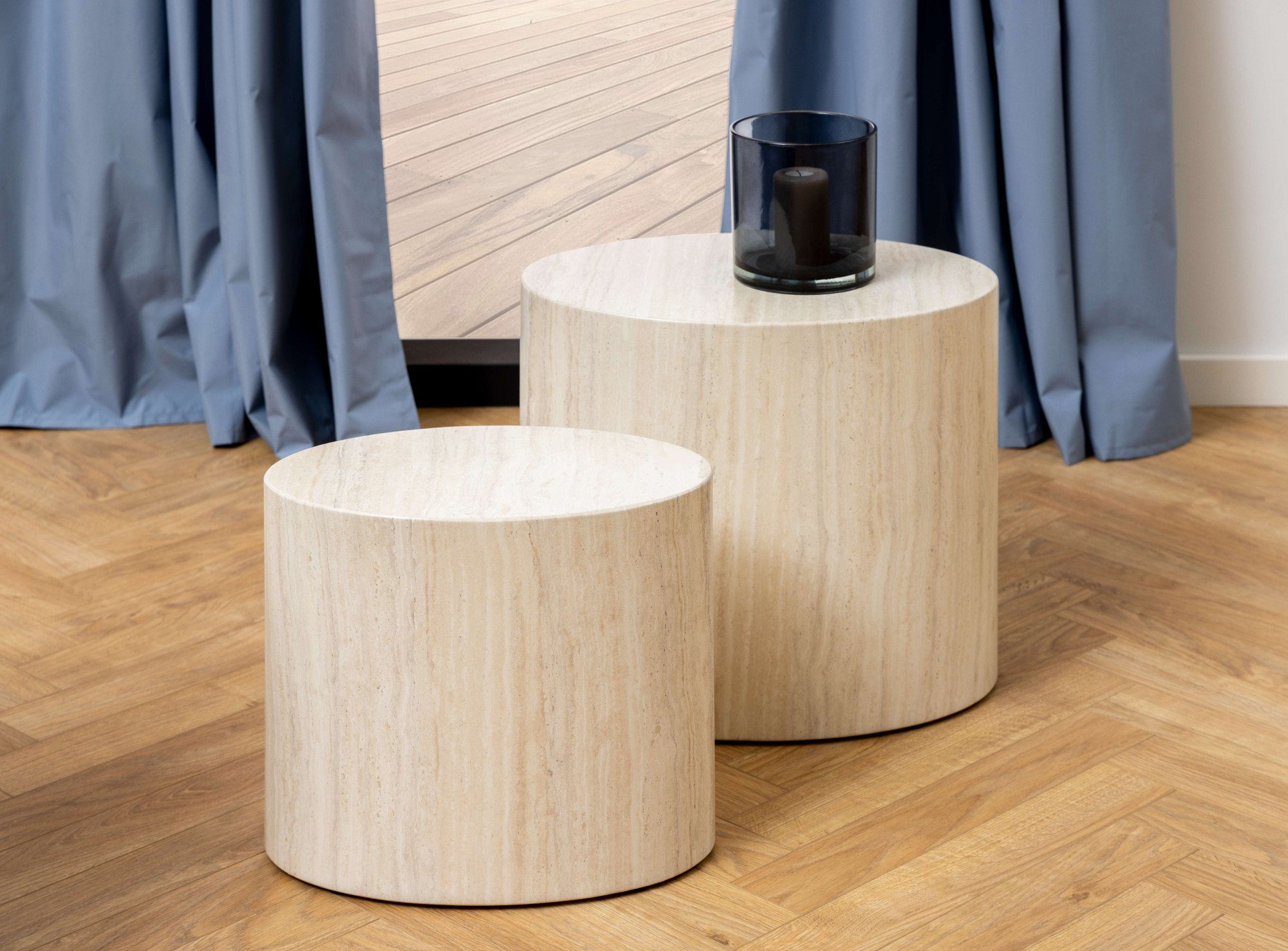 ACTONA GROUP Couchtisch Mice Anstelltisch, Sofatisch, TOPSELLER! (Couchtisch, Beistelltisch, OTTOs Choice), Beistelltisch, moderne ovale Form (Set, 2 st). in verschiedenen Farben