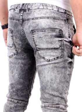 VSCT Stretch-Jeans VSCT Jeans Herren Nash Cuffed Moonwash Vintage Slim Fit Jeans-Hose
