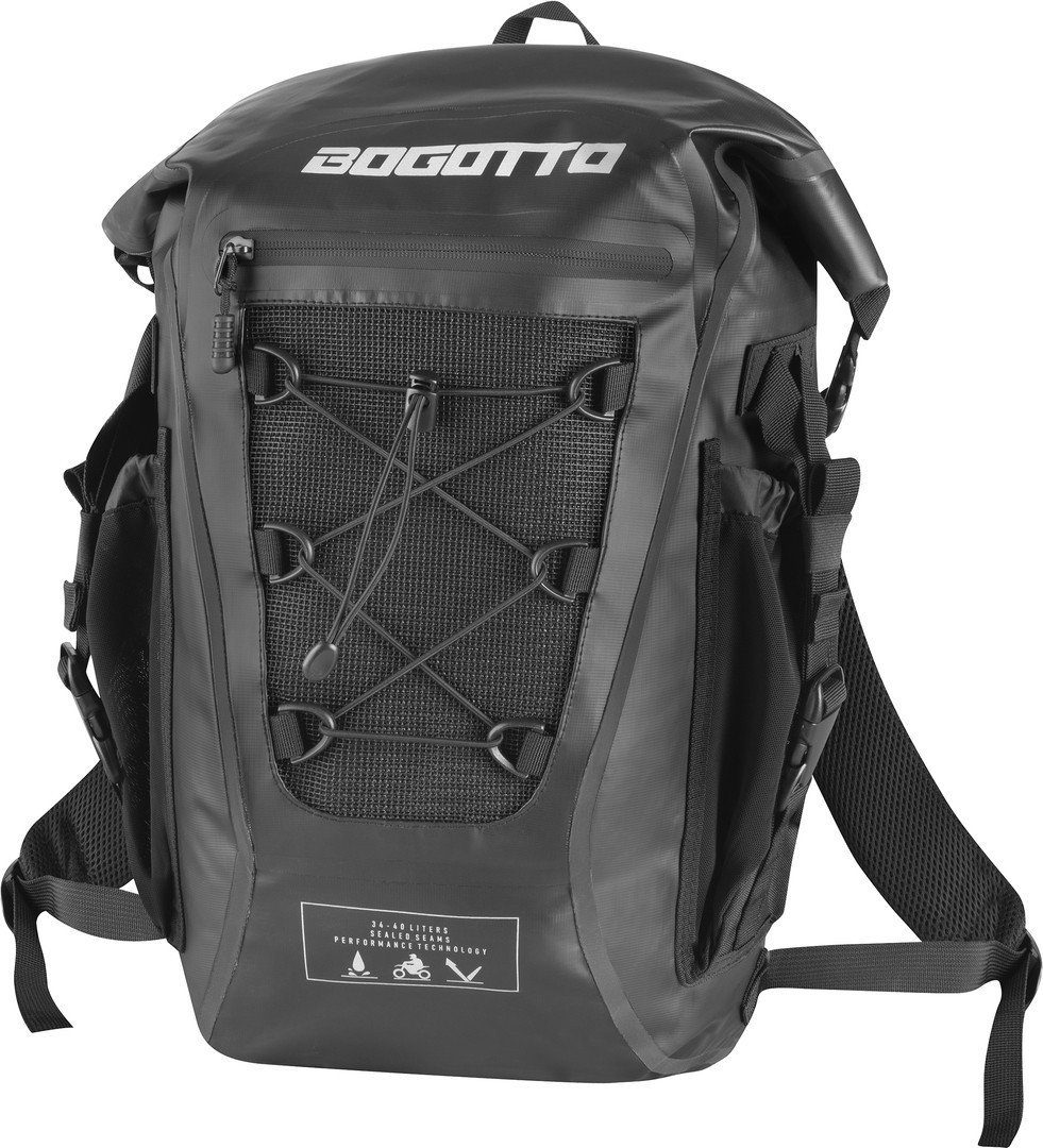 Bogotto Rucksack Terreno Roll-Top wasserdichter Motorrad Rucksack, Wasserdicht reflektierende reißverschluss wasserdichte