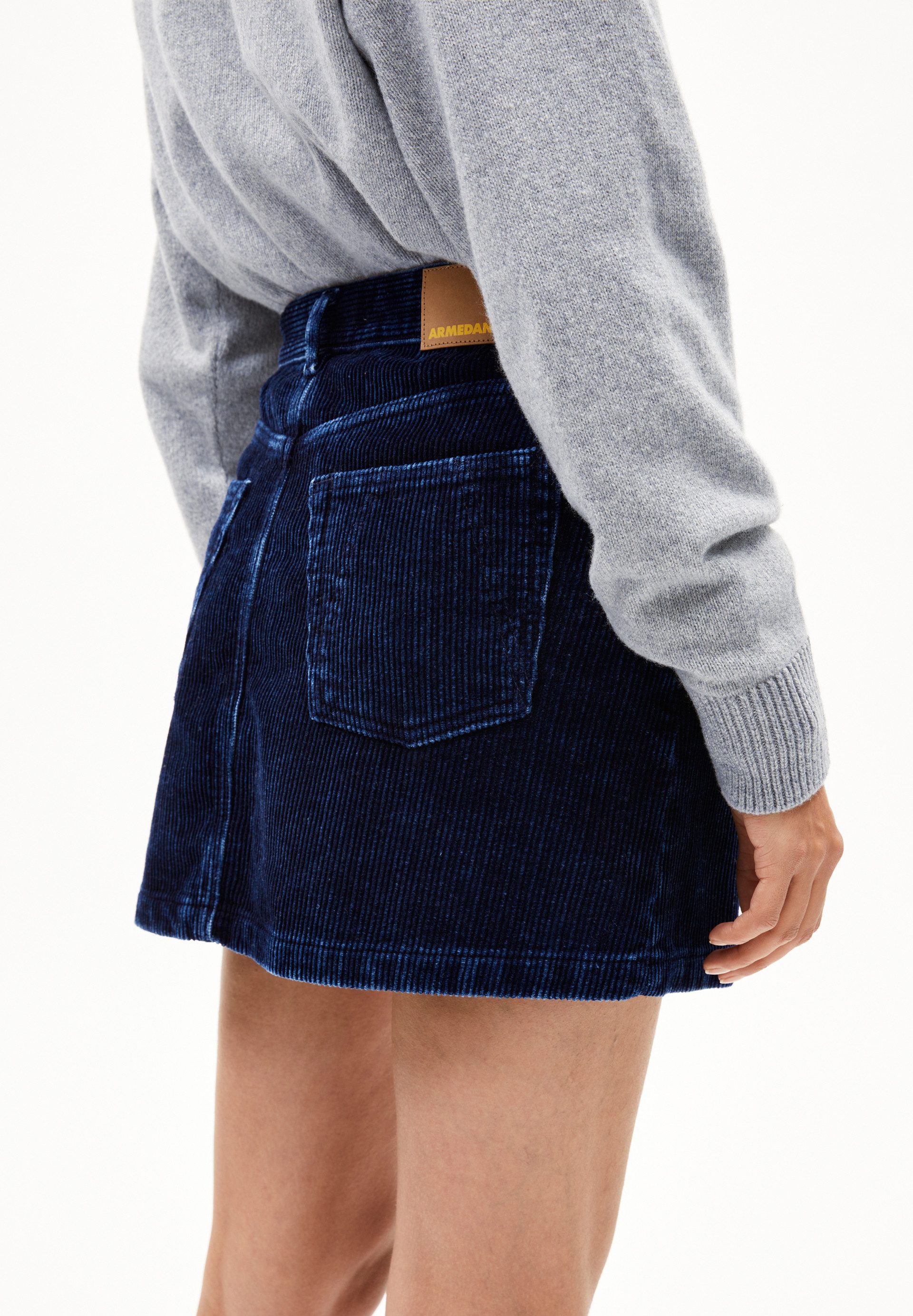 Armedangels Jeansrock AACUMERI INDIGO CORD Cordrock aus Bio-Baumwolle Regular Fit