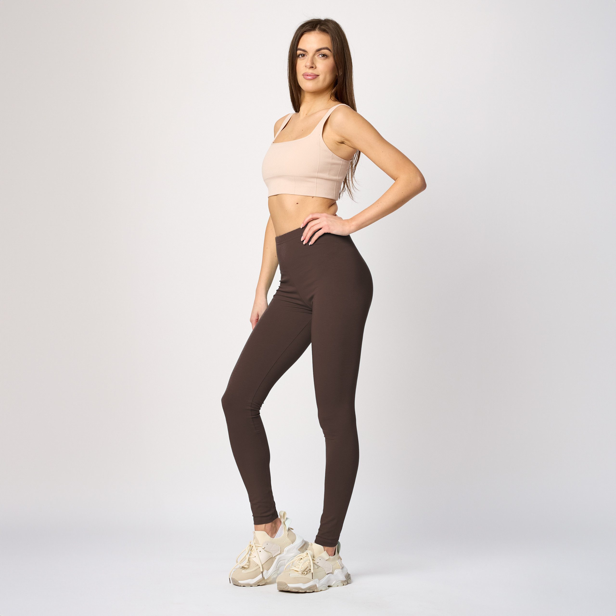 Merry Style Leggings Damen Hosen aus Baumwolle MS10-198 (1-tlg) elastischer günstig online kaufen