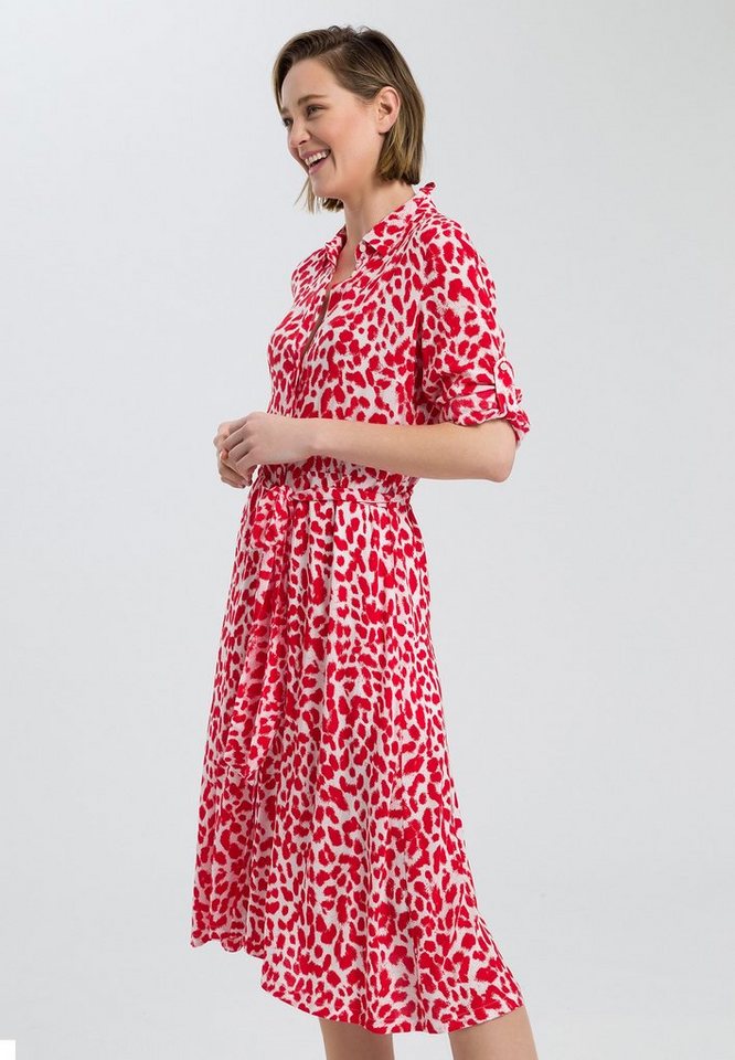 MARC AUREL Hemdblusenkleid mit Leopardenmuster | OTTO