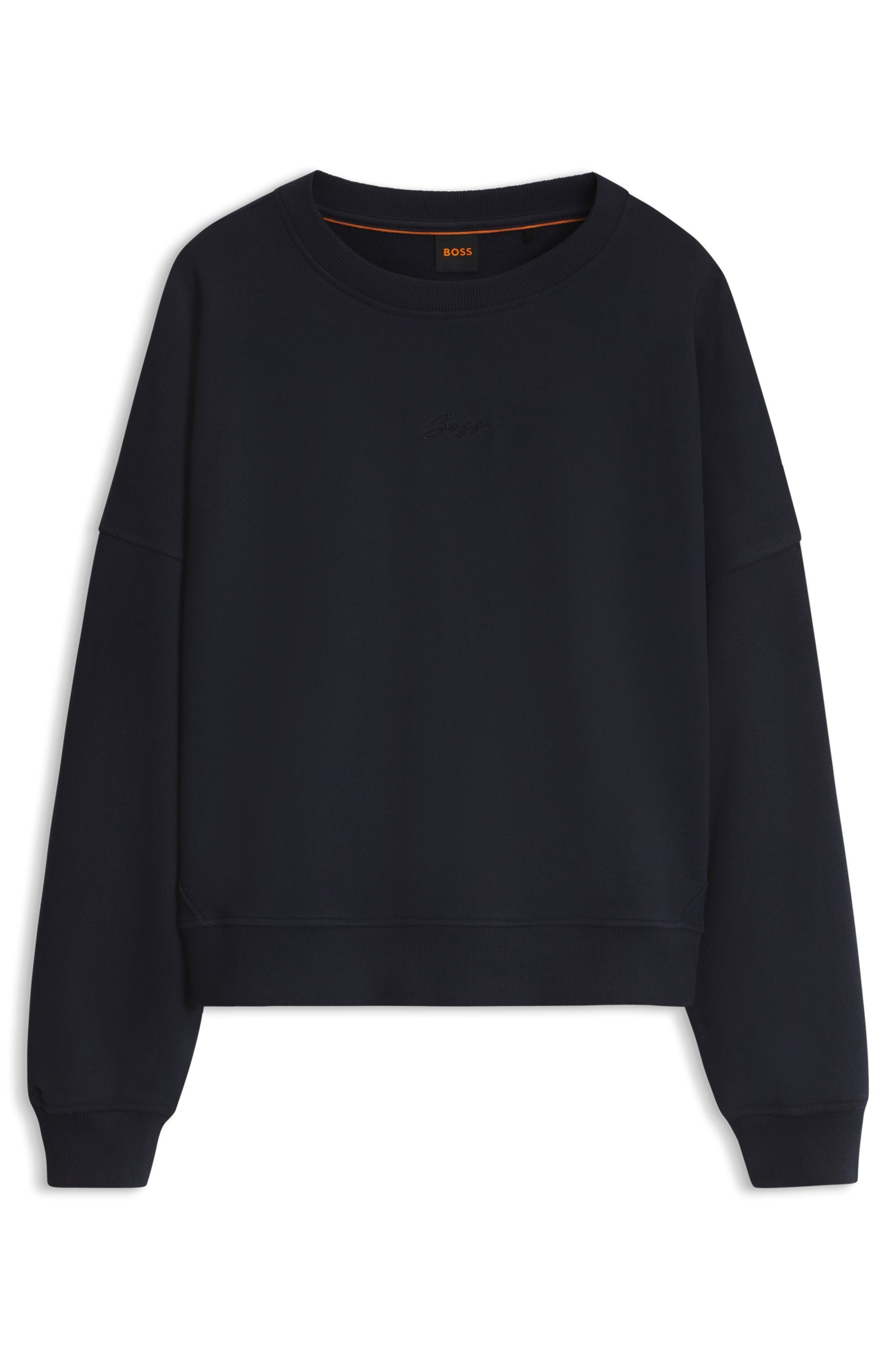 BOSS ORANGE Sweater Ever Premium Damenmode mit Logostickerei, aus Baumwolle – Bild 4 von 5