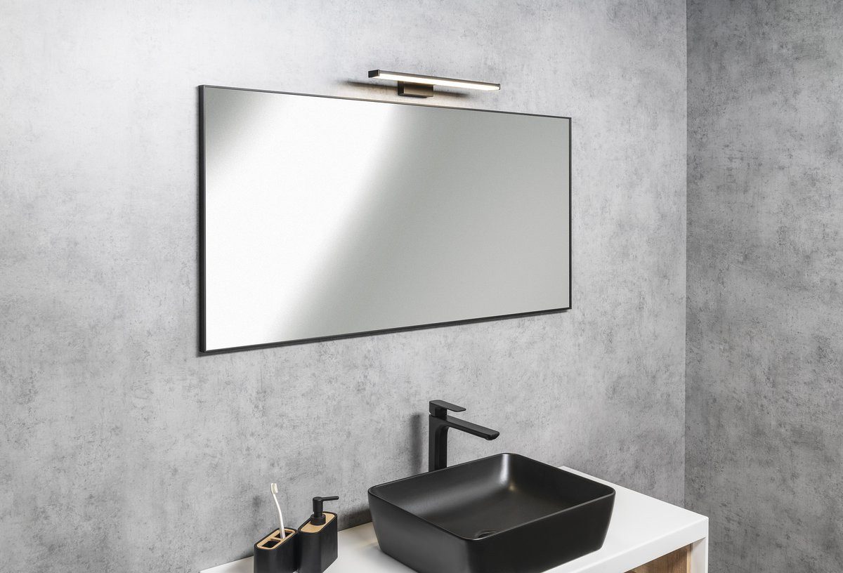 Sapho Badspiegel AROWANA Spiegel mit dem Rahmen, 50x80cm, Schwarz matt, Sapho-AWB5080 Spiegel im Rahmen