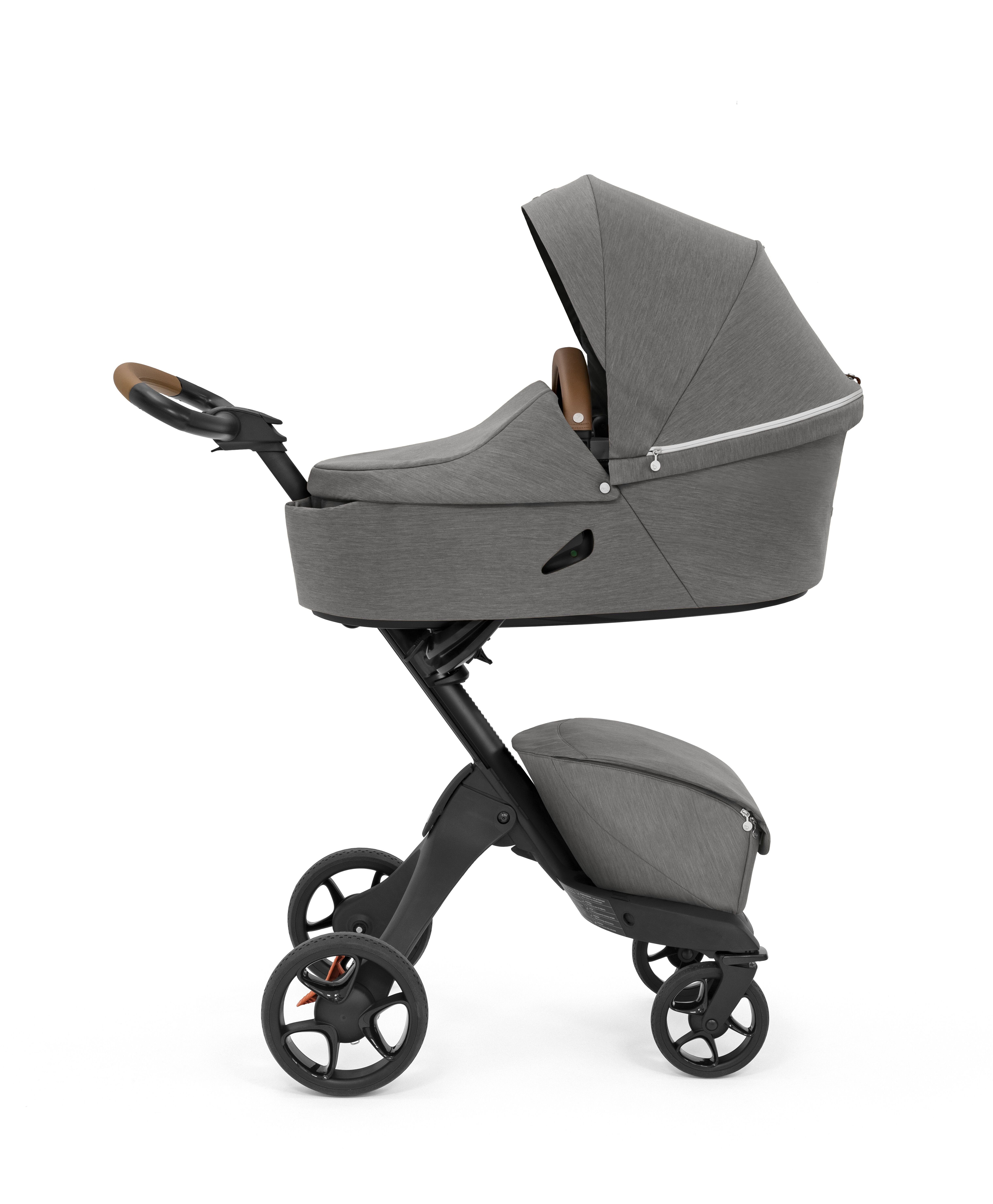 Stokke Kombi-Kinderwagen Xplory® X Bundle - Xplory Kinderwagen und dazu eine Babyschale im Set Modern Grey
