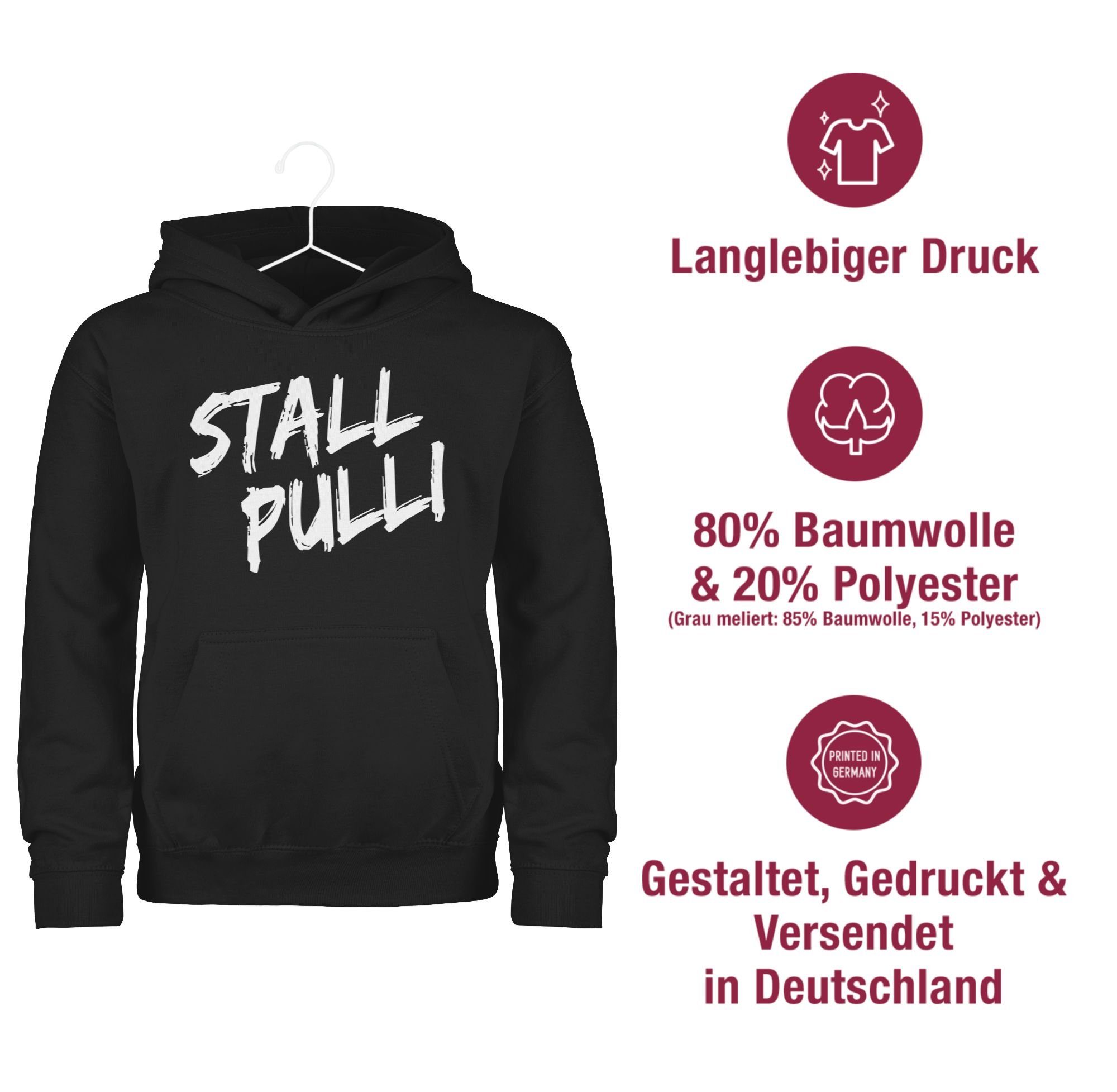 Shirtracer Hoodie Stallpulli I Geschenk Reiten I Pferde Geschenke I Pferdeliebhaber Pferd