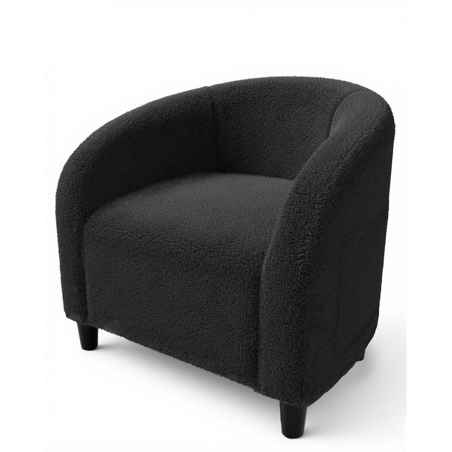 Loungesessel Sessel Loungesessel Relaxsessel Lesesessel Leinenoptik Grau