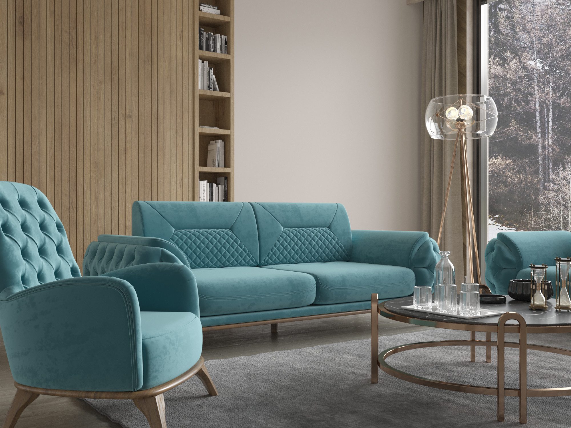 Möbeldreams Sofa Sofa-Set Ema 3-3-1 Modern günstig online kaufen