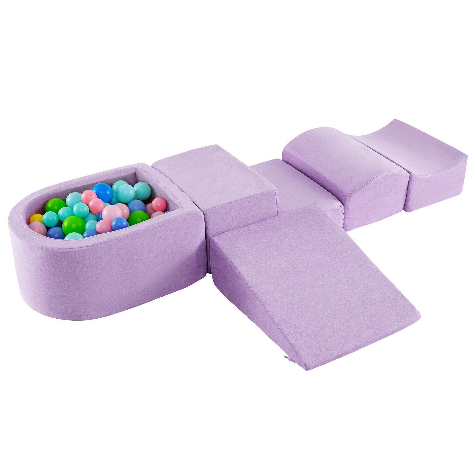 COSTWAY Spielbausteine, 5 TLG. Schaumstoffbausteine für Kinder, Baby