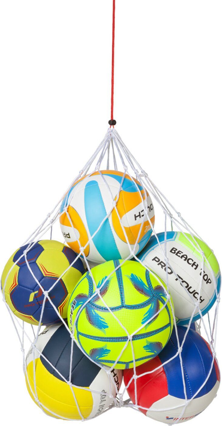 Pro Touch Fußball Balltragenetz Nylon Net 9 balls 001 WHITE