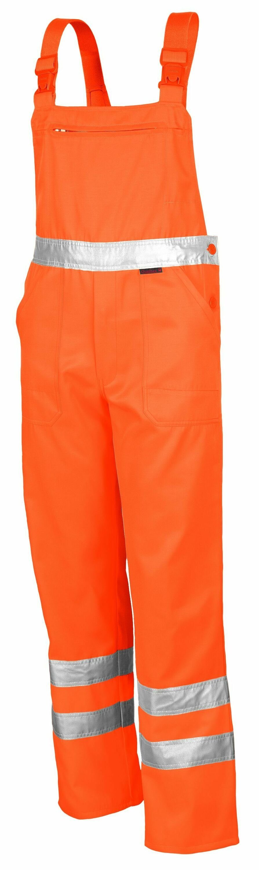 Qualitex Workwear Arbeitslatzhose signal (1-tlg) Latzhose - Warnschutz Blaumann