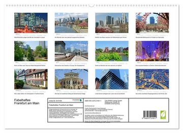 CALVENDO Wandkalender Fabelhaftes Frankfurt am Main (Premium, hochwertiger DIN A2 Wandkalender 2023, Kunstdruck in Hochglanz)