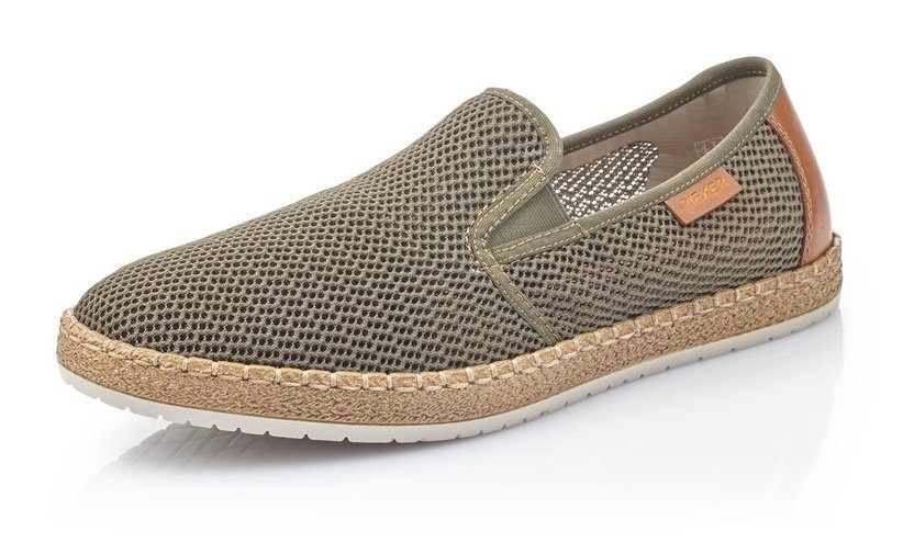 Rieker Espadrille mit luftdurchlässiger Perforation khaki