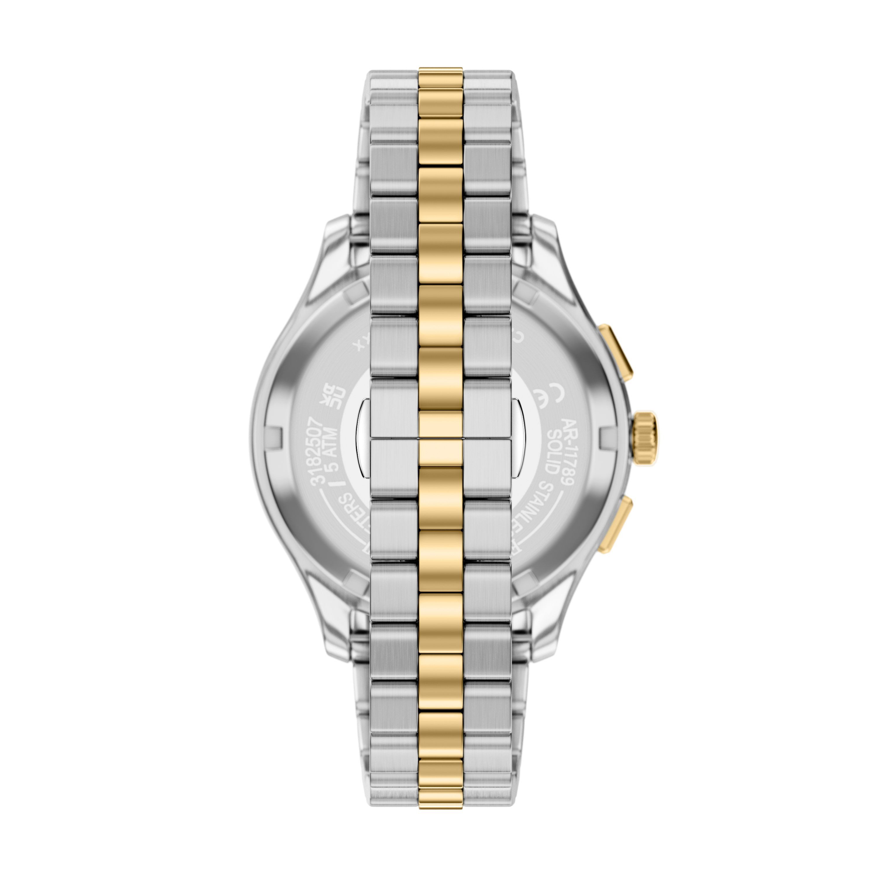 Emporio Armani Chronograph AR80084SET, (Set, 2-tlg., mit Armband), Quarzuhr, Armbanduhr, Herrenuhr, Edelstahlarmband