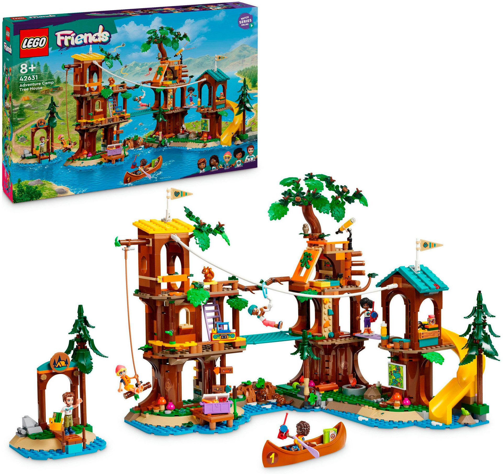 LEGO® Baumhaus im Abenteuercamp (42631), LEGO Friends Konstruktionsspielste günstig online kaufen