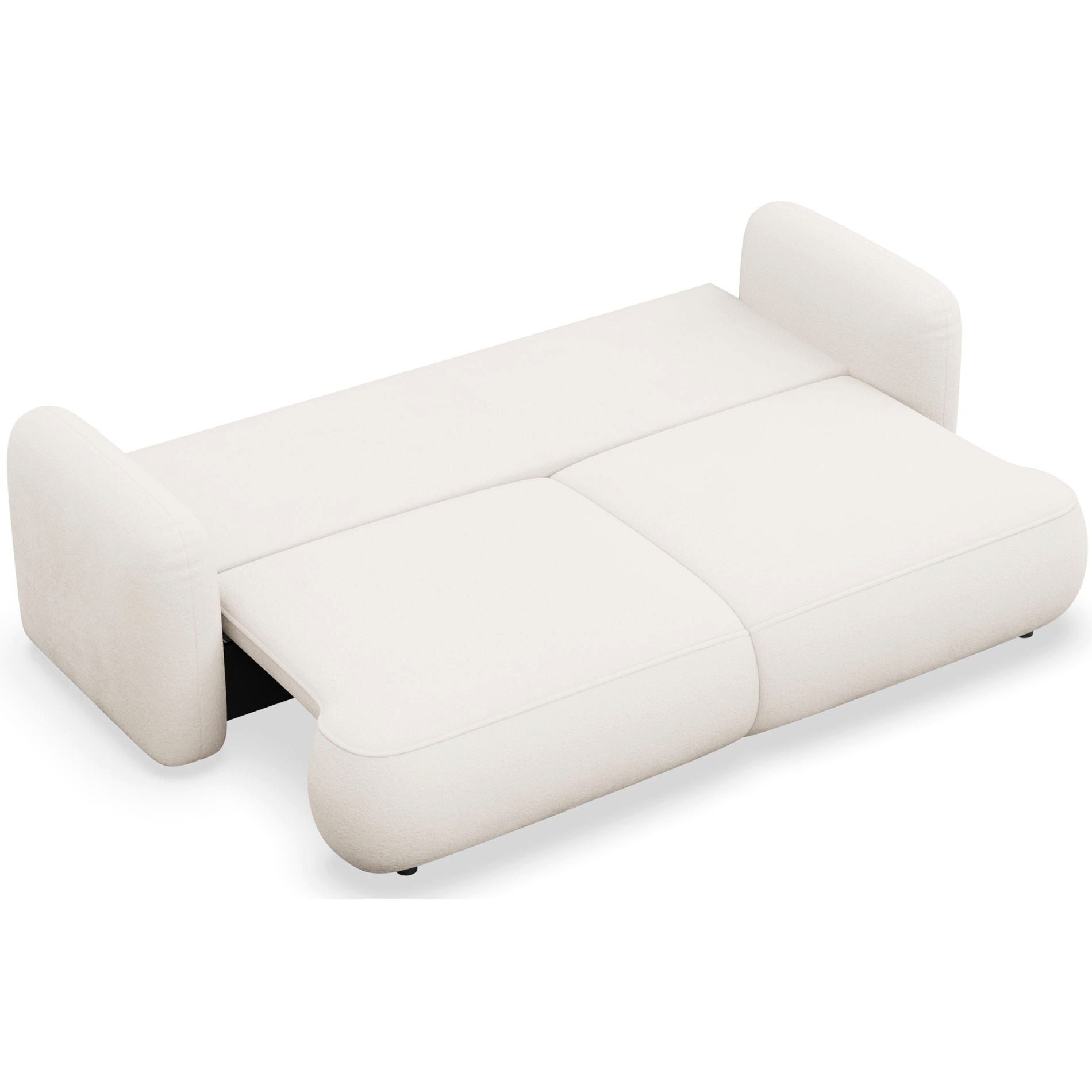 Selsey Schlafsofa, 3-Sitzer mit Schlaffunktion, Bettkasten, Bouclé / Chenille, 253 cm