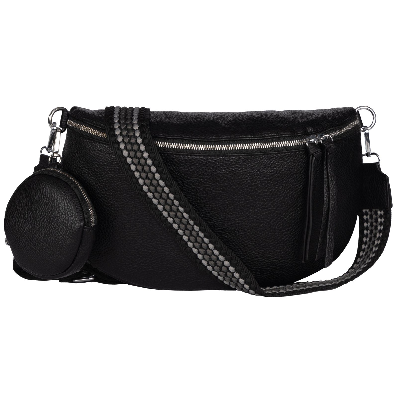 Gürteltasche Bauchtasche Umhängetasche Crossbody-Bag Kunstleder Italy-Design