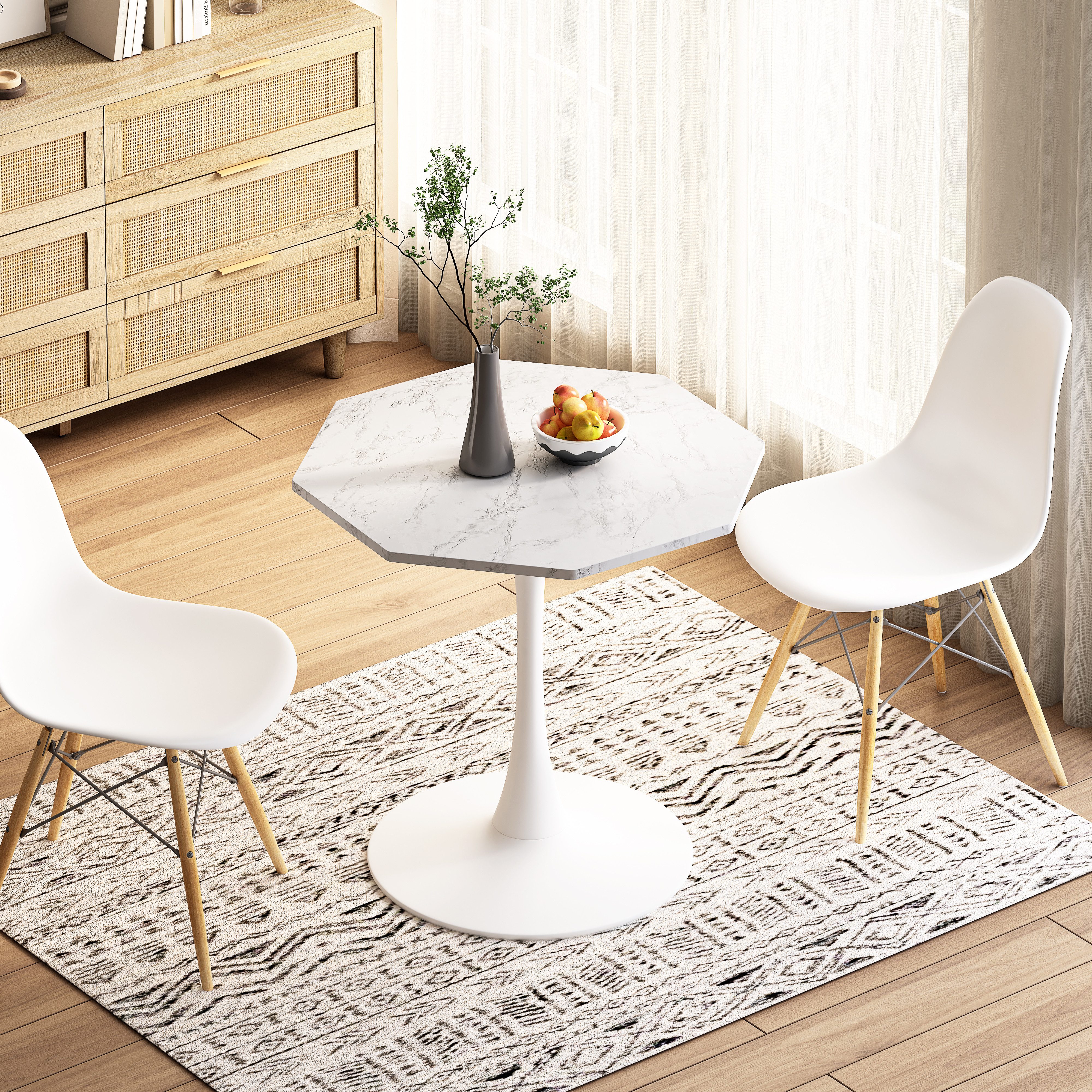 MODFU Esstisch Küchentisch Esszimmertisch (Moderner Oktagon-Couchtisch günstig online kaufen