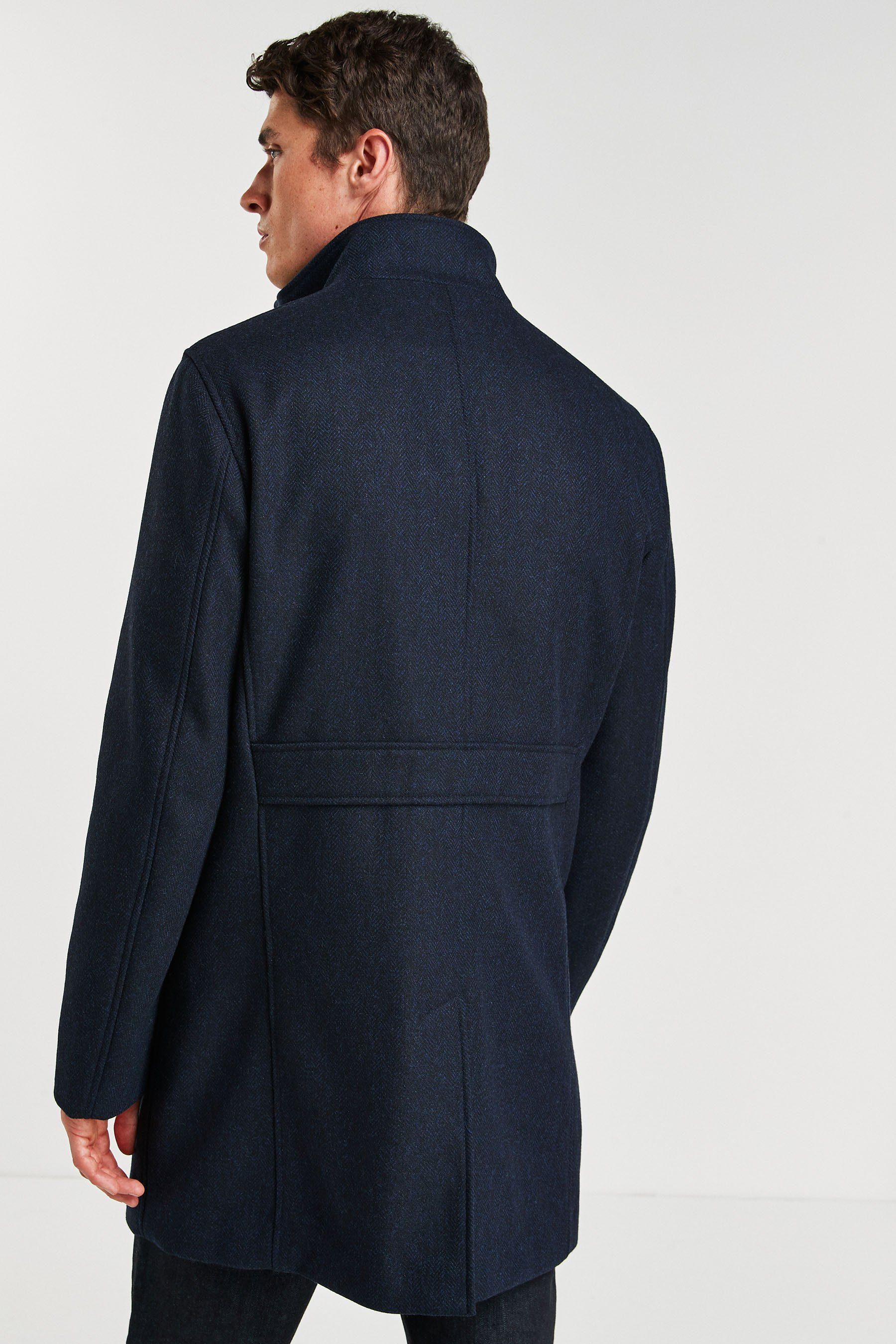 Next Steppmantel Wattierter Fischgrät-Mantel mit Mock-Gilet günstig online kaufen