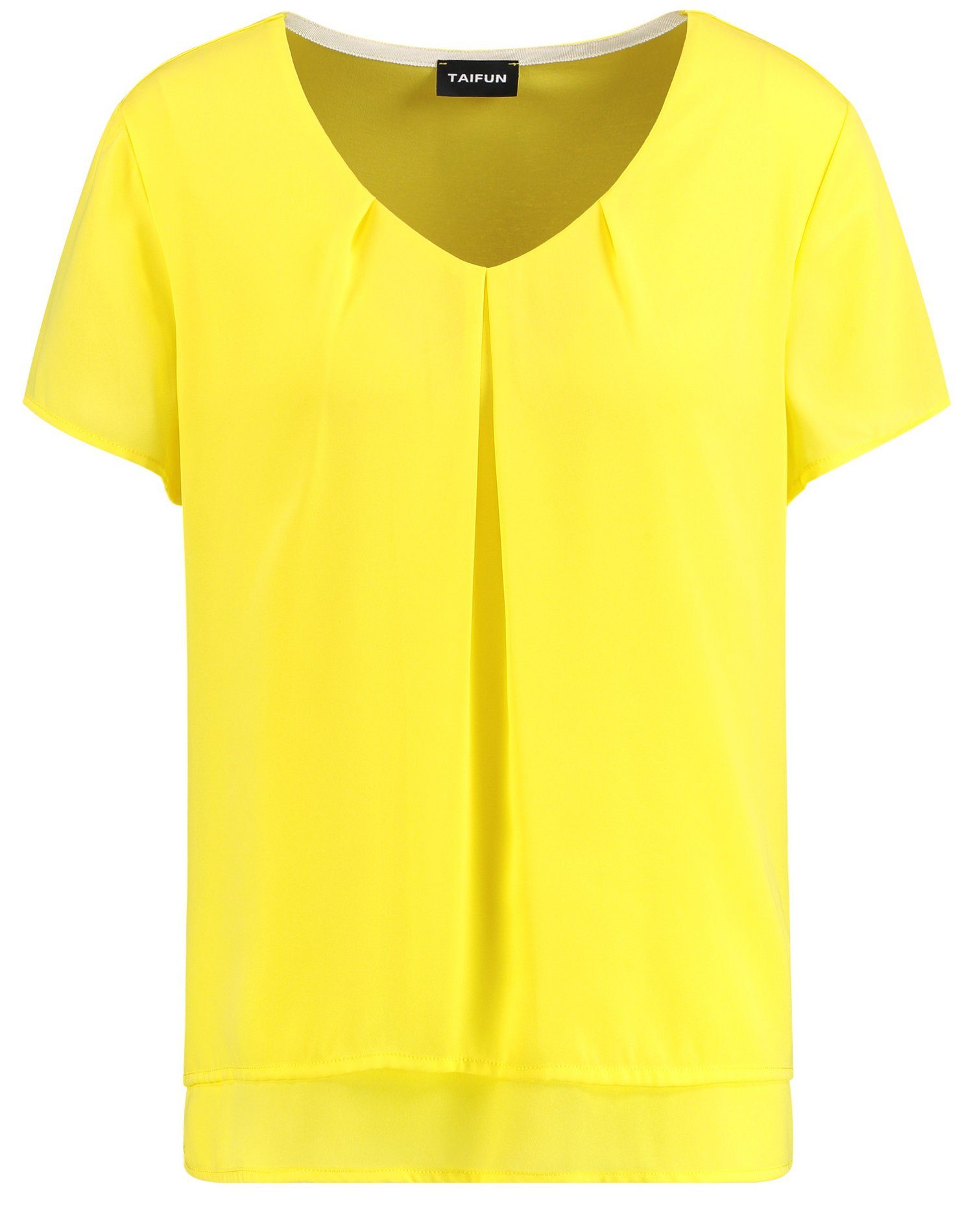 Taifun kurzem Kurzarmshirt Blusenshirt (1-tlg) Lemonade mit Arm