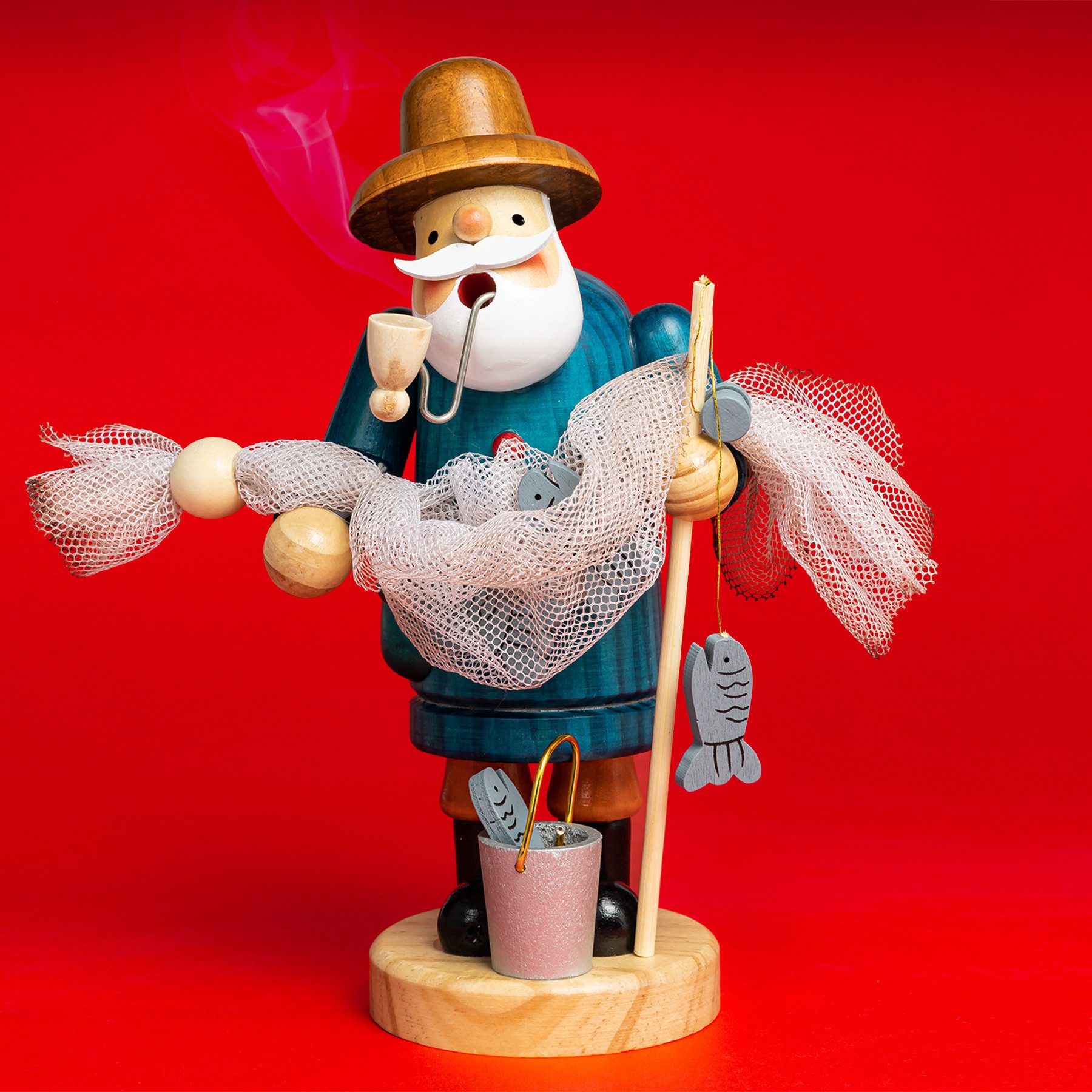 SIKORA Weihnachtsfigur RM-A Räuchermännchen aus Holz günstig online kaufen