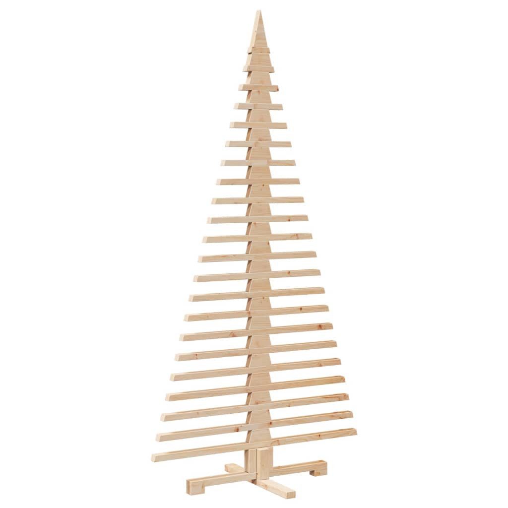vidaXL Künstlicher Weihnachtsbaum Weihnachtsbaum Holz zum Schmücken 180 cm Massivholz Kiefer