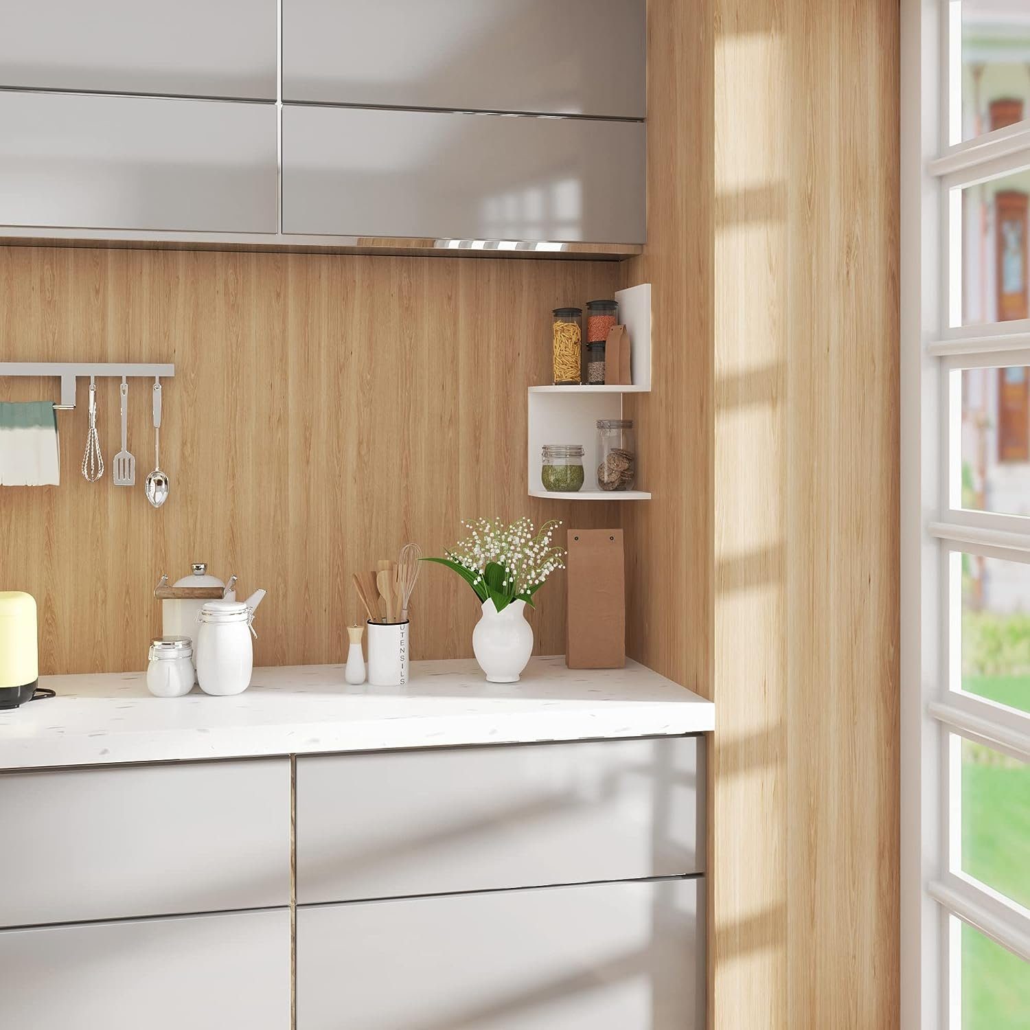 Woltu Wandregal, Eckregal CD DVD Regal Bücherregal Zickzack 2 Regalböden günstig online kaufen