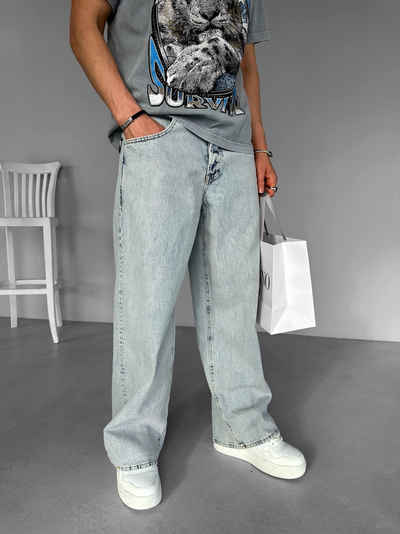 Abluka Bequeme Джинси SUPER BAGGY JEANS ICE BLUE