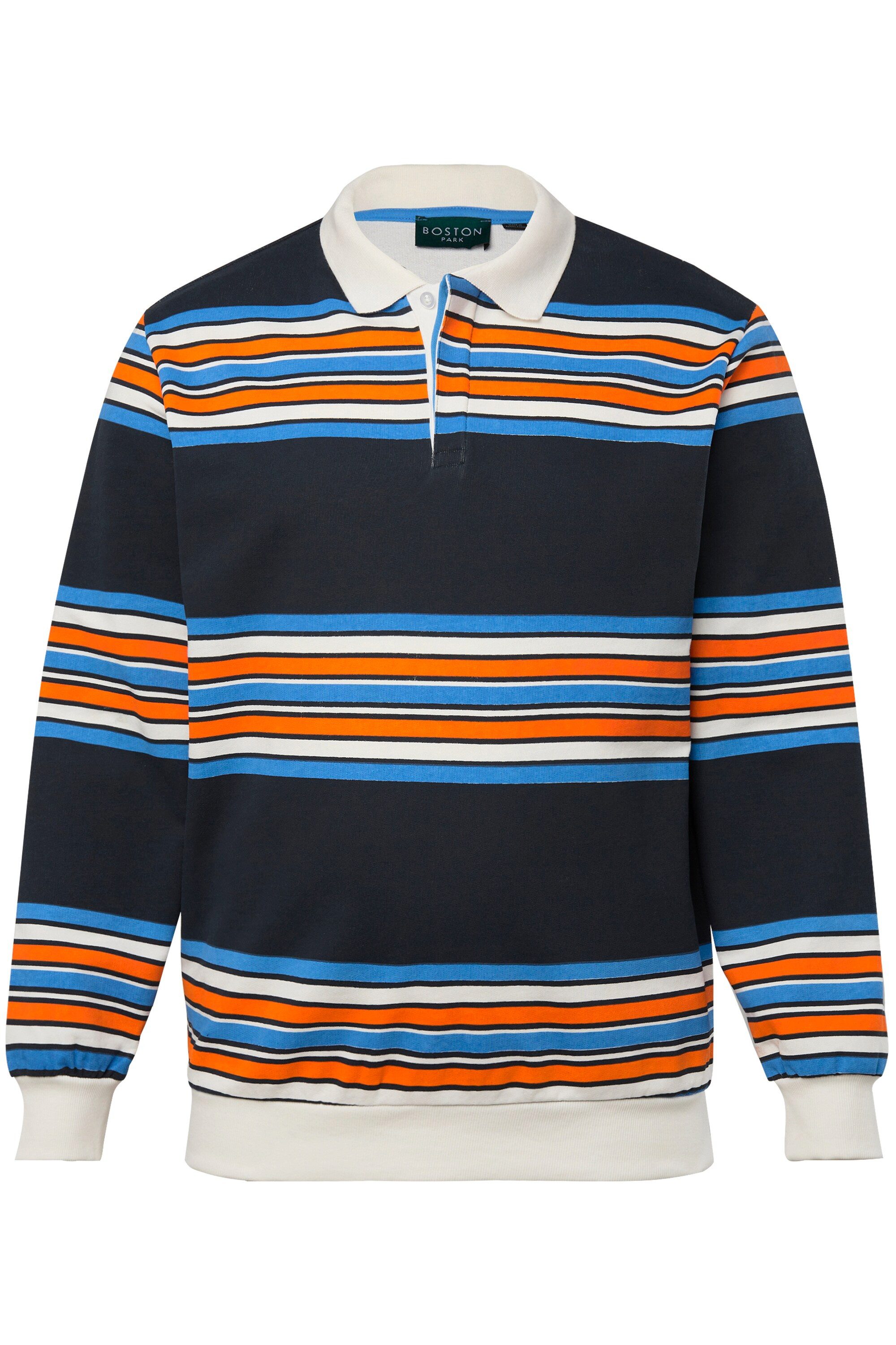 Boston Park Sweatshirt Rugby-Sweater Ringel Polokragen günstig online kaufen