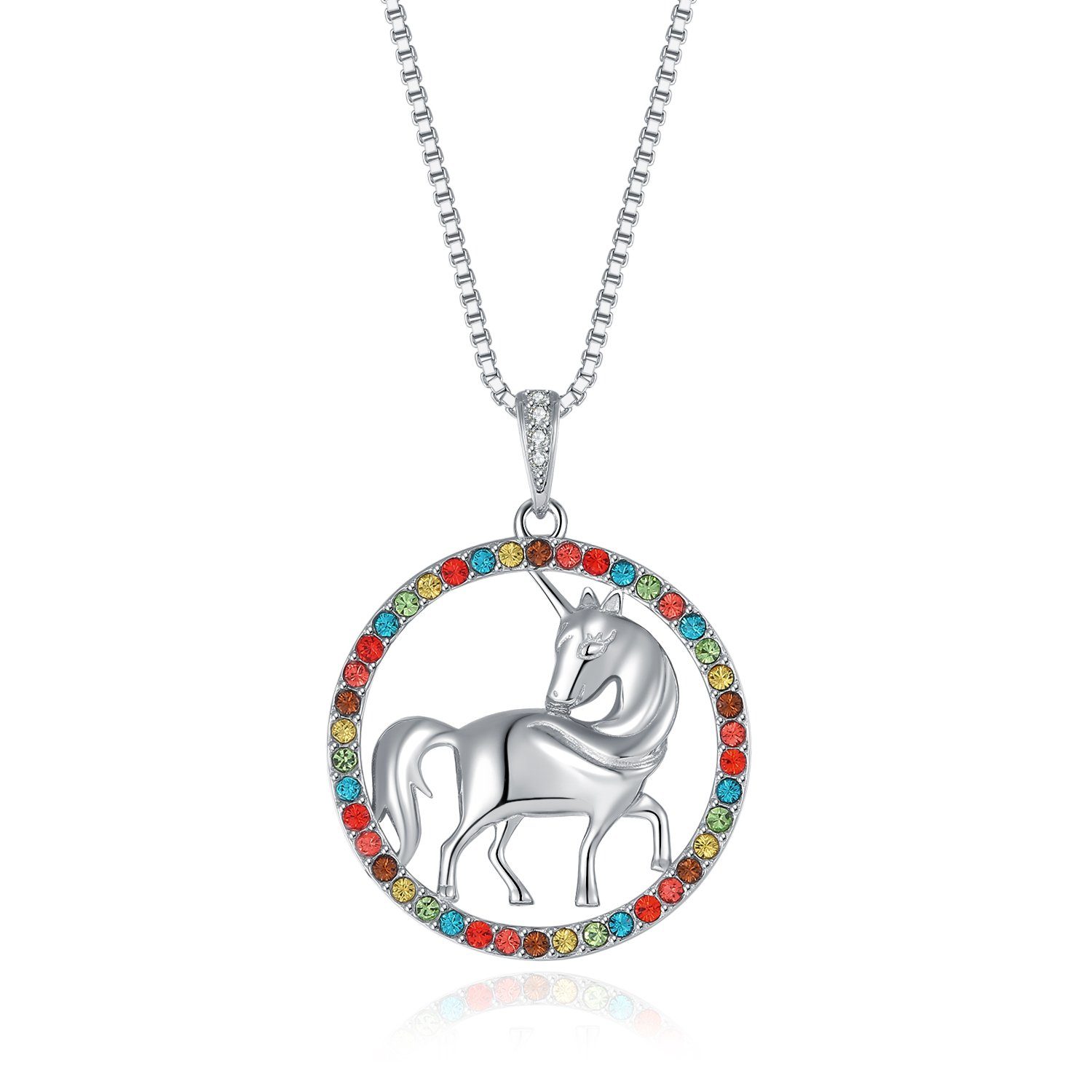 Kette mit Anhänger Halskette Einhorn