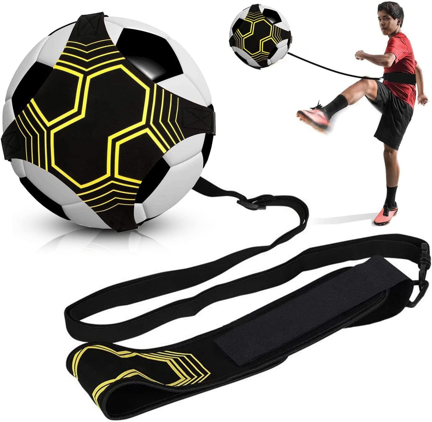 Trainingshilfe 1/2pcs Football Einstellbar Fußballtraining Taille Gürtel Trainer Solo