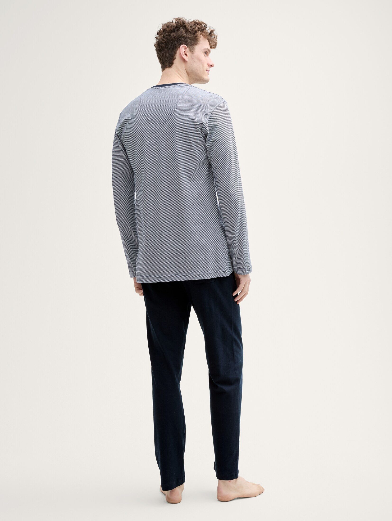 TOM TAILOR Pyjama Unterwäsche (2 tlg) Pyjama-Set aus Baumwolle