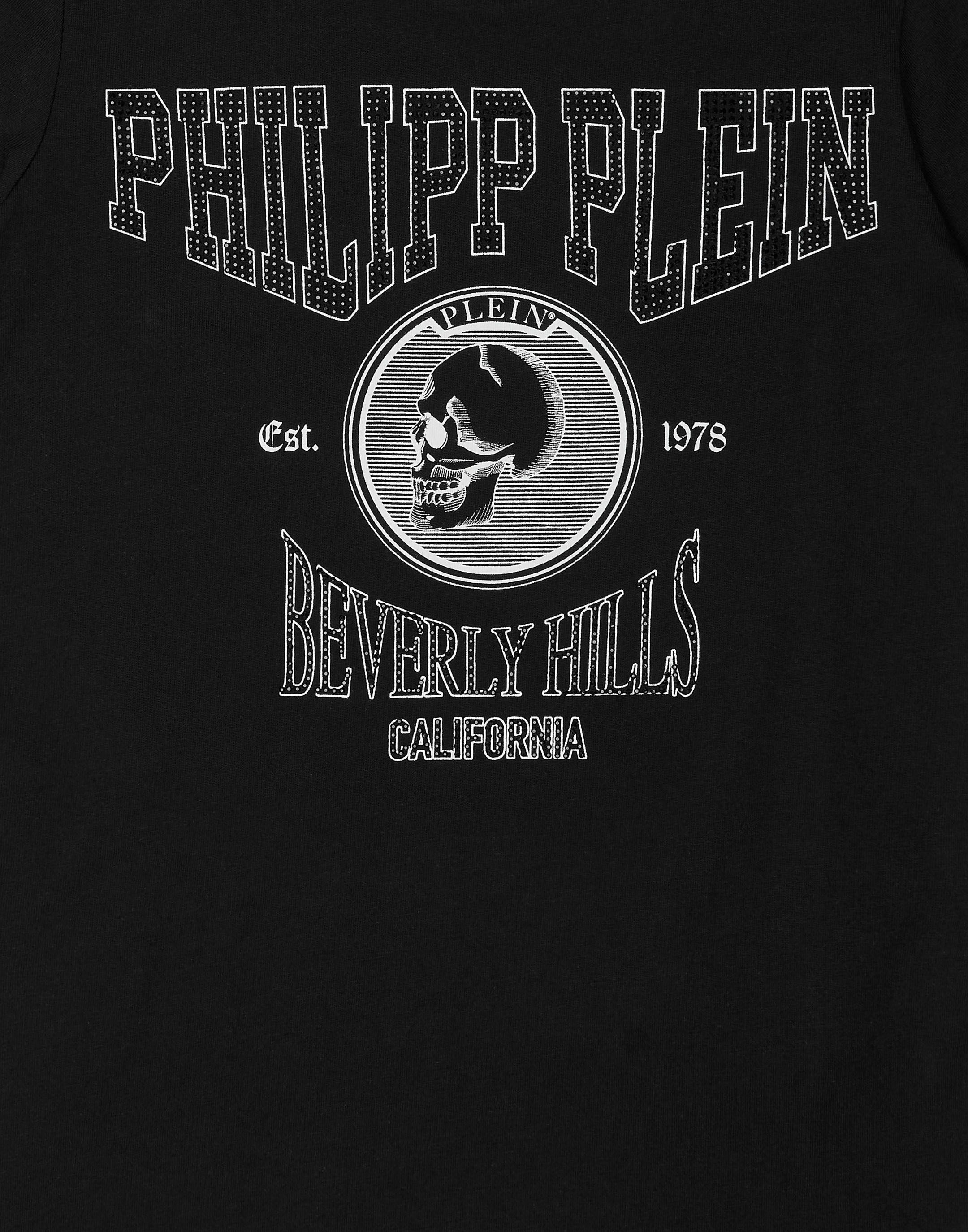 PHILIPP PLEIN T-Shirt Crystal Verziert
