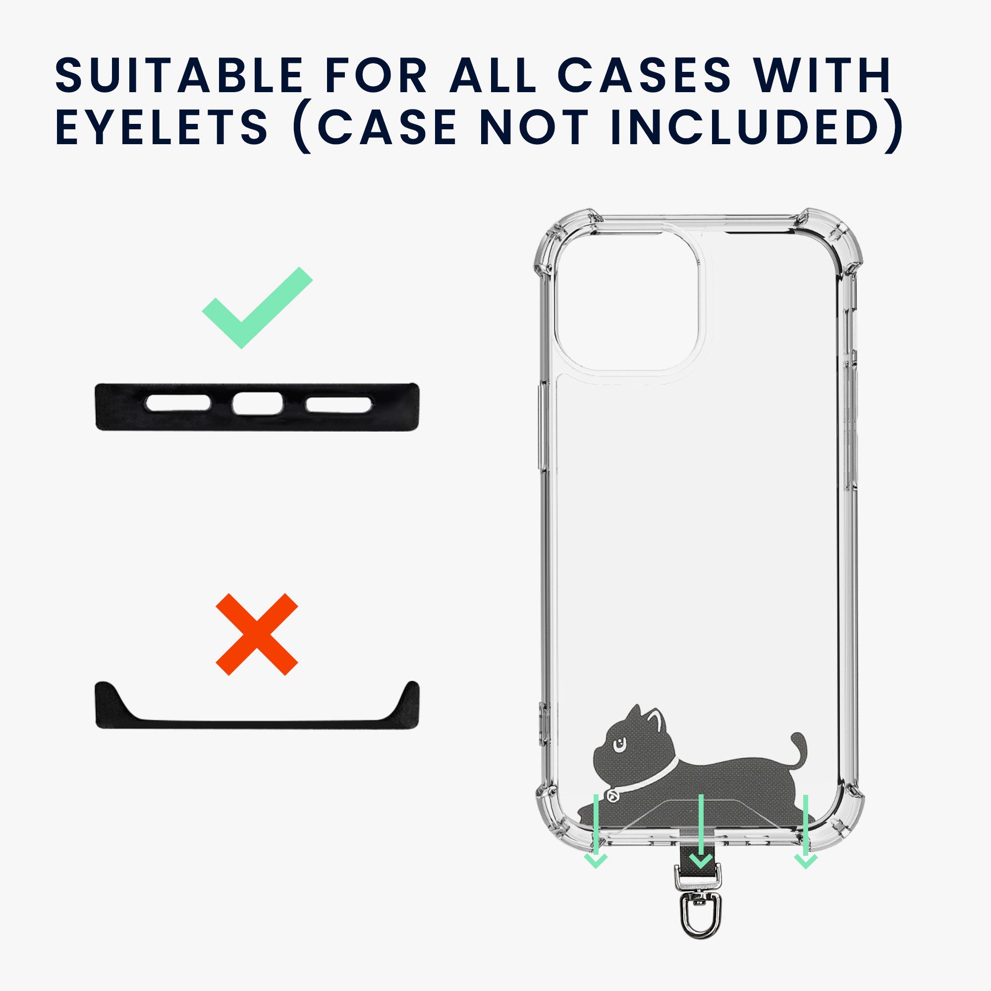 kwmobile Etui Universal Handykette aus Nylon universale Umhängekette für Sm günstig online kaufen