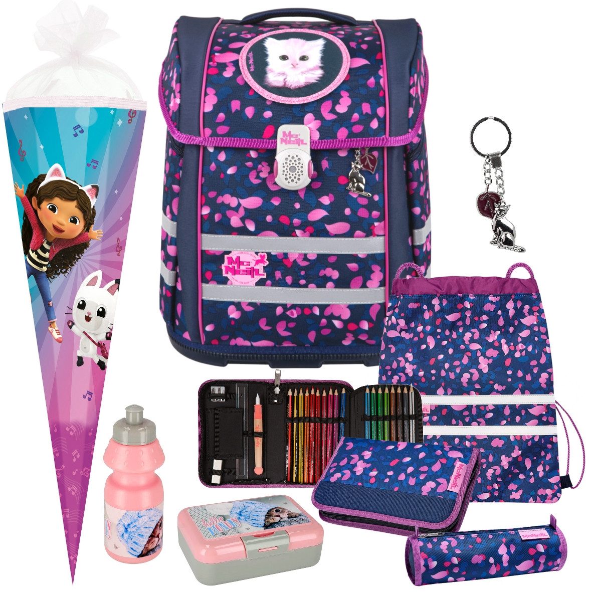 mit Schultüte Brotdose Trinkflasche