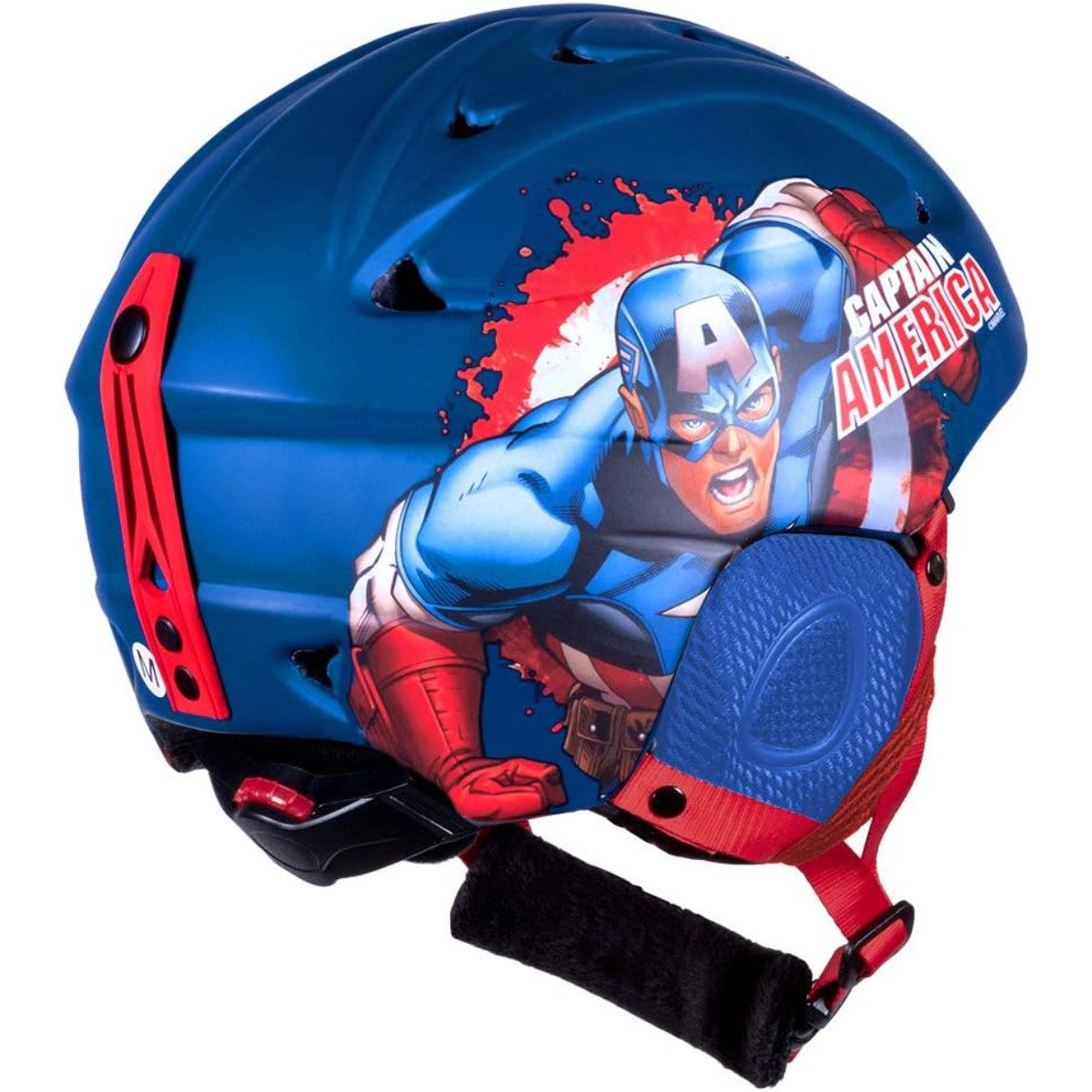 MARVEL Skihelm Captain America Kinder ab 6 Jahren Snowboardhelm Größe M 55–58 cm (1-tlg)