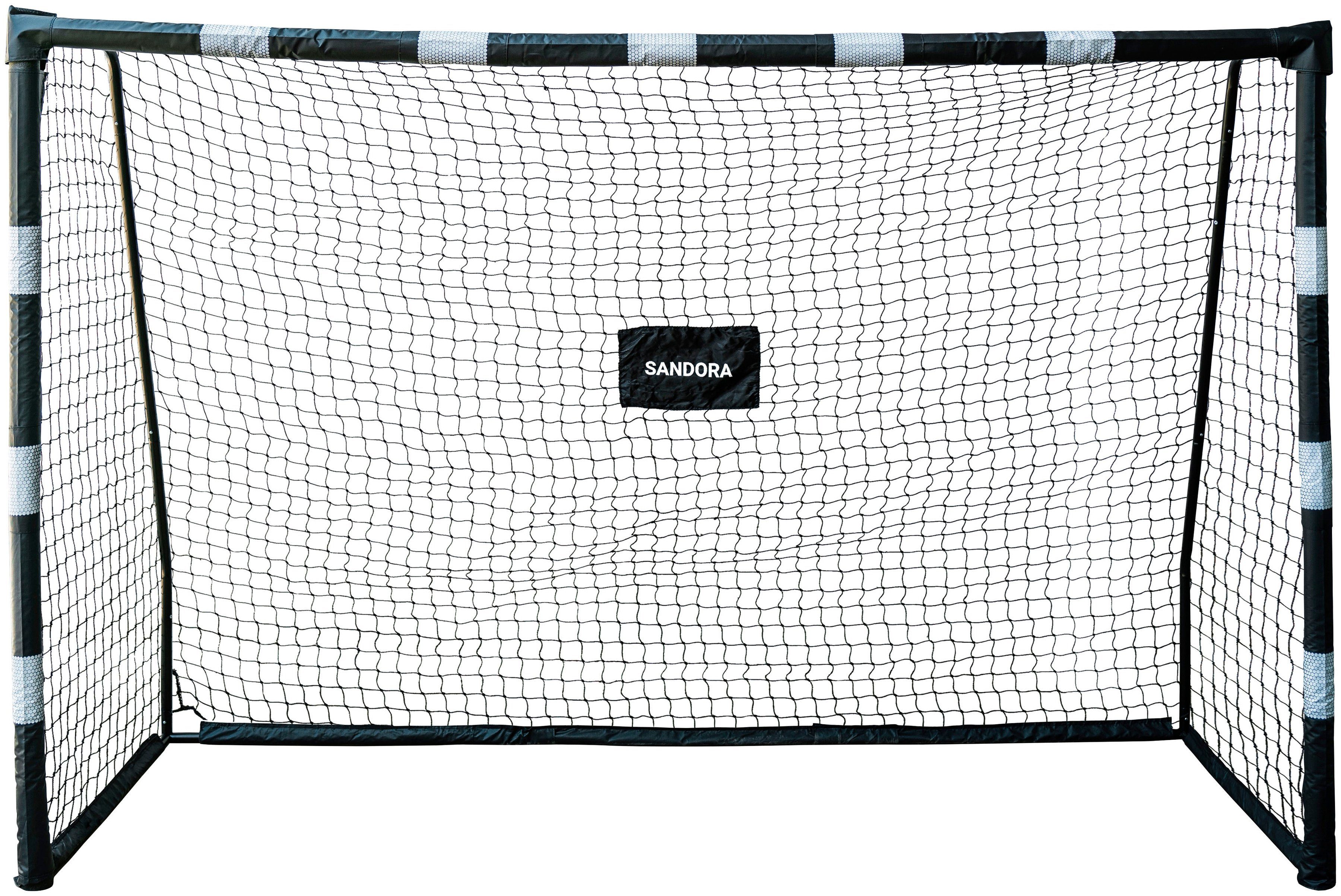 schwarz/weiß Ron-Robert Hattrick XL, 300x200x120, SANDORA Fußballtor Edition, Zieler