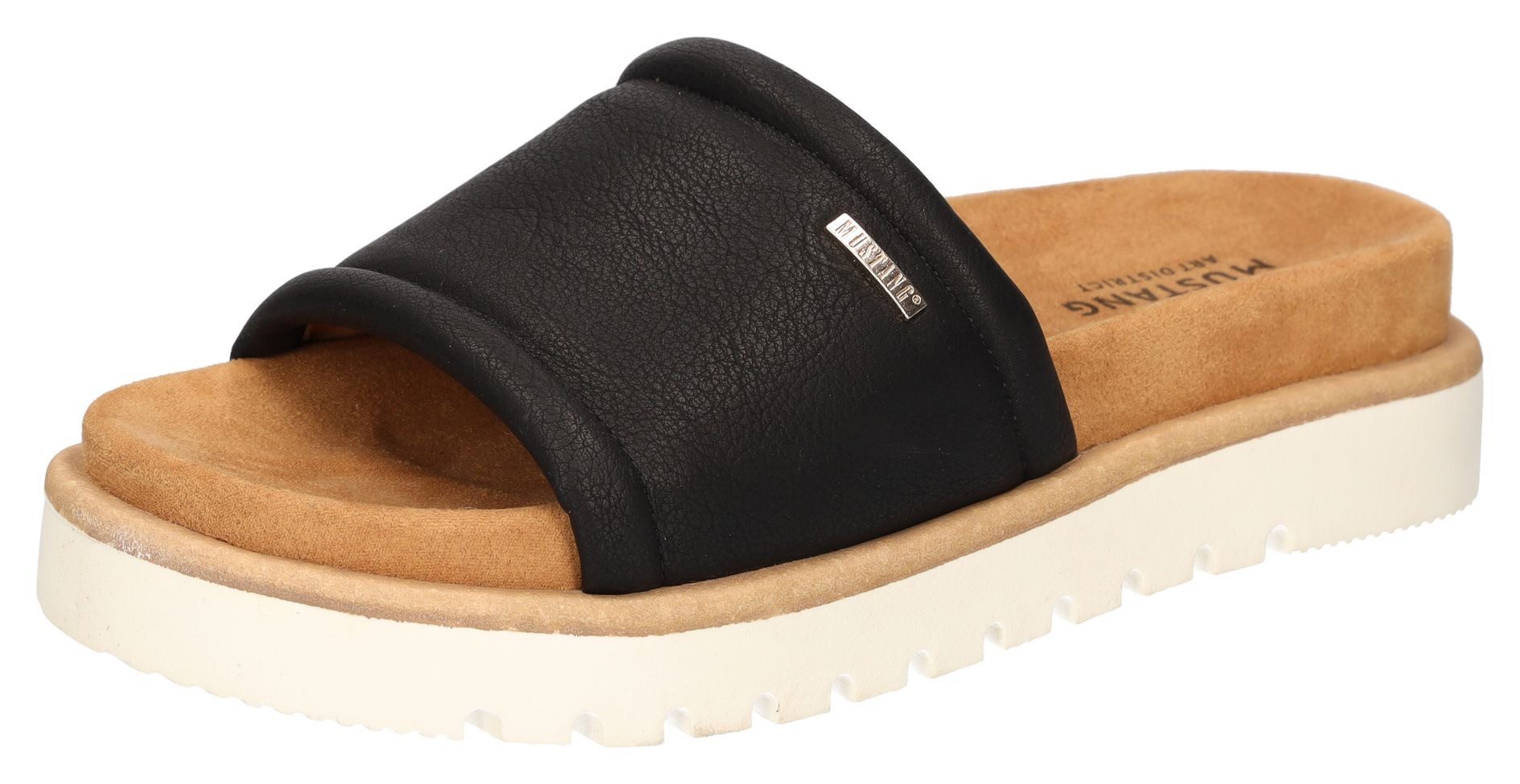 Mustang Shoes Pantolette,Plateausandale,Pool Slides,Sommerschuh mit Softfuß günstig online kaufen