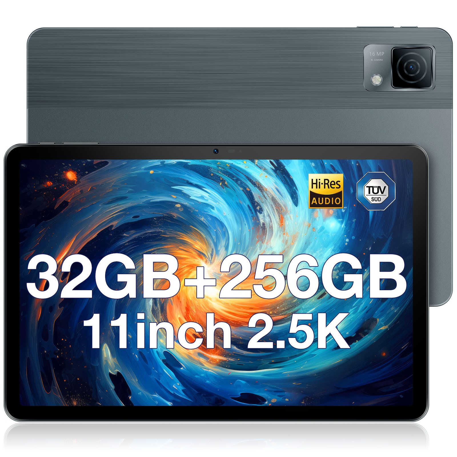 DOOGEE T30 ULTRA G99 Octa-Core 12GB RAM + 256GB ROM (TF 2TB), 8580mAh/ 18W Tablet (11", 256 GB, Android 13, 4G LTE, 2.5K 1600 * 2560, Dual 4G LTE/SIM, 16MP + 8MP, Android 13, Widevine L1)